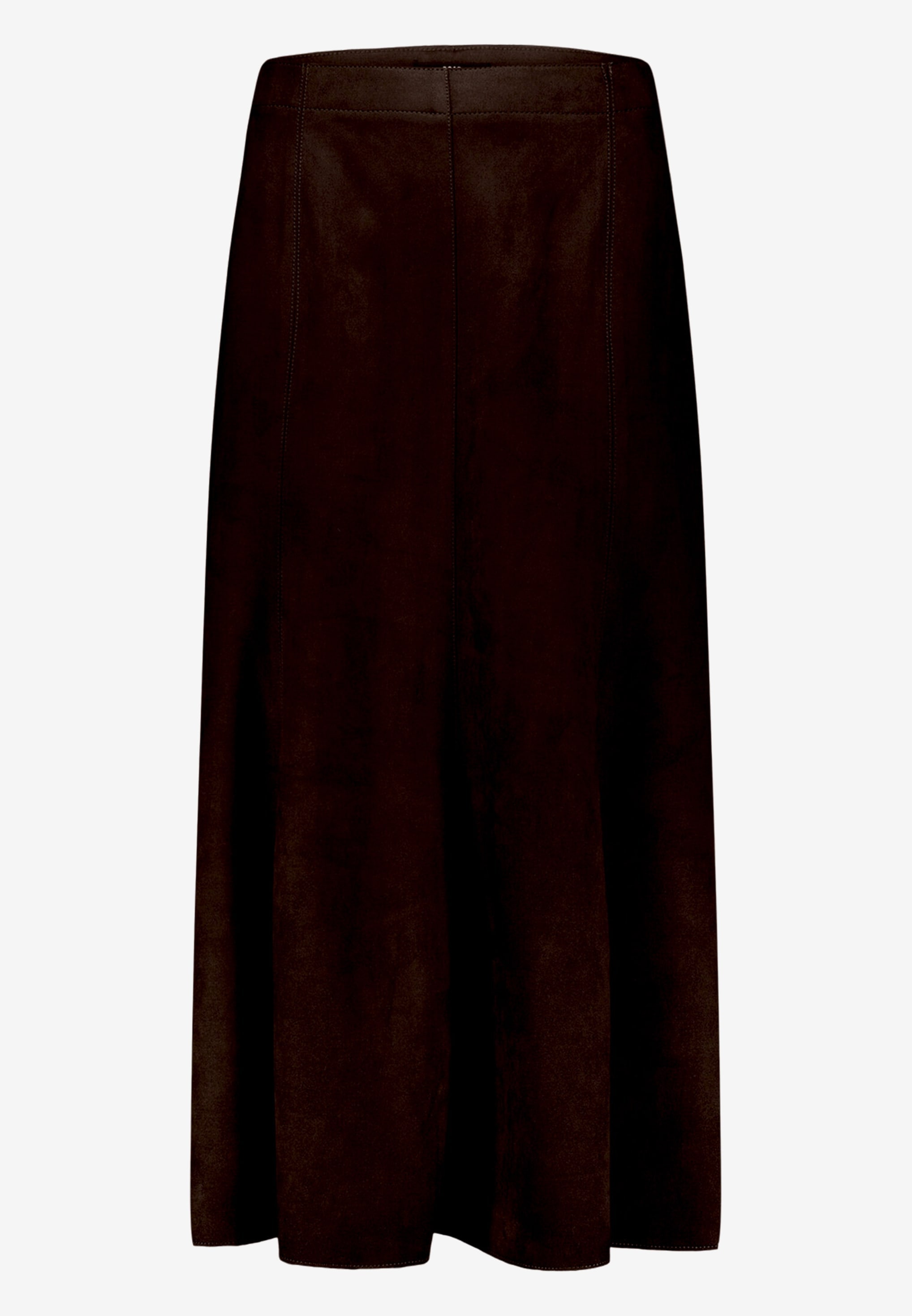 Zero Maxi jupe Jupe longue en cuir velours