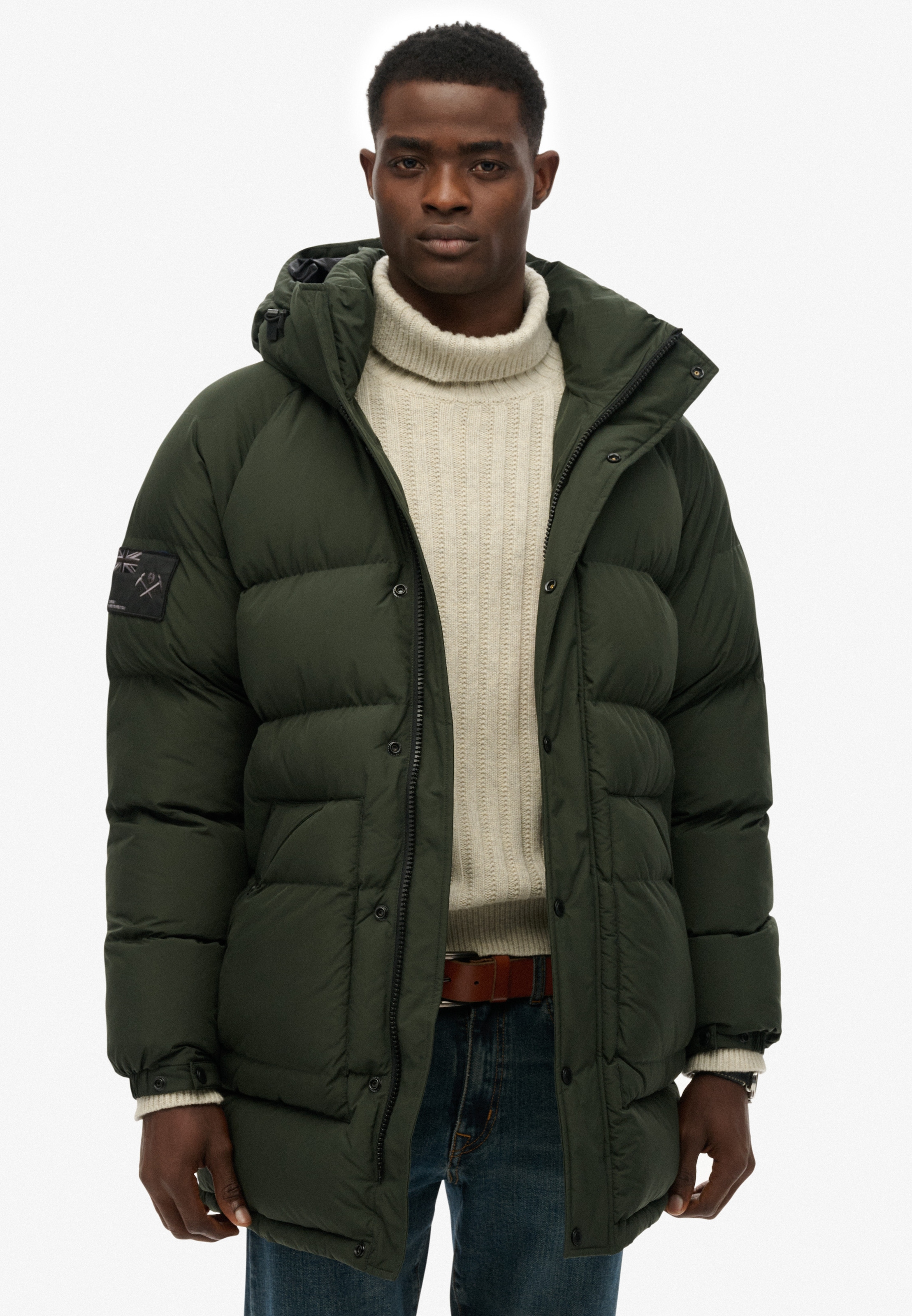 Superdry Veste matelassée »XPD LONGLINE BAFFLE PARKA« mit Kapuze