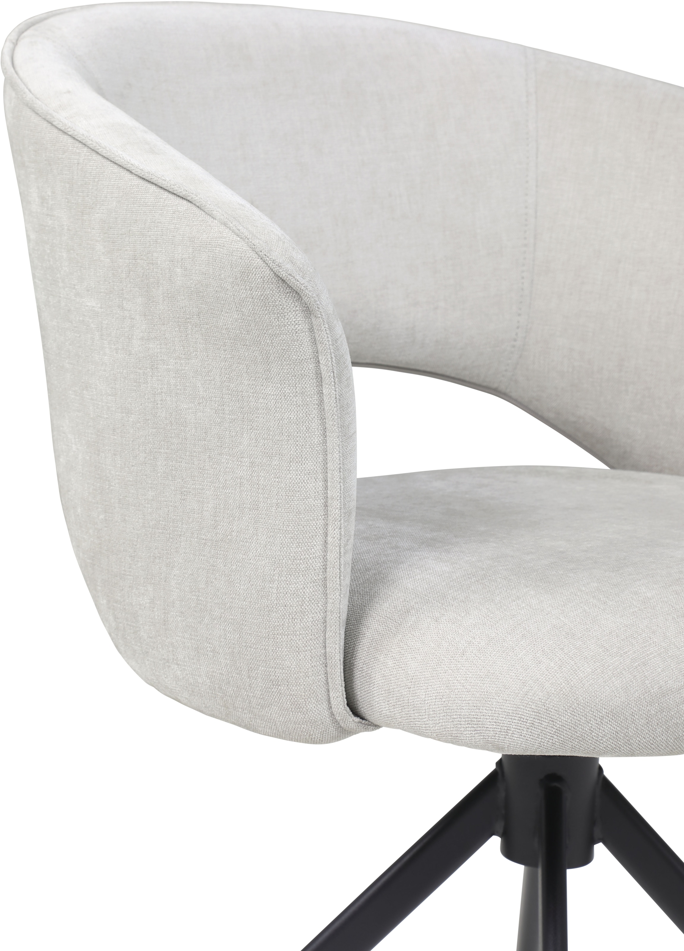 TOM TAILOR HOME Armlehnstuhl »CURVY ARMCHAIR« (Set) 2 Stk.mit Armlehnen, drehbar, Rückholfunktion, Rückenausschnitt