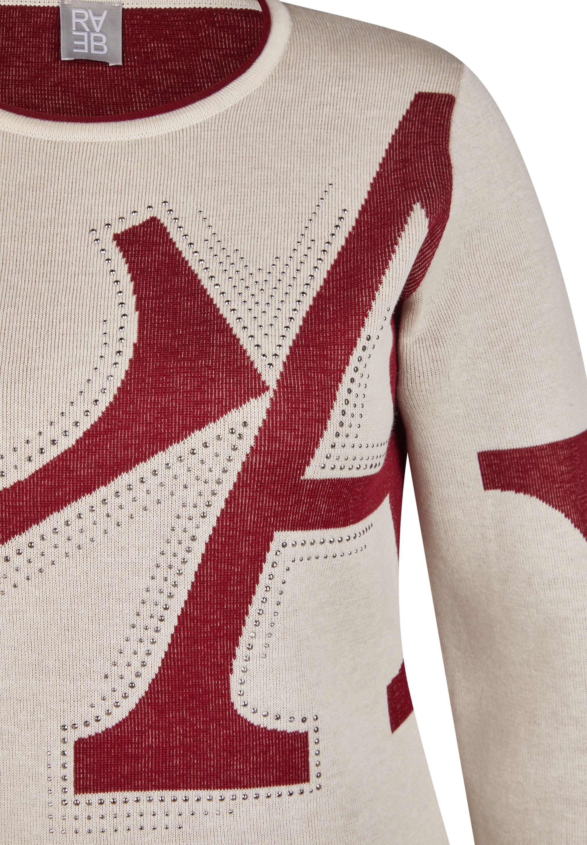 Rabe Pull en tricot mit grafischem Muster