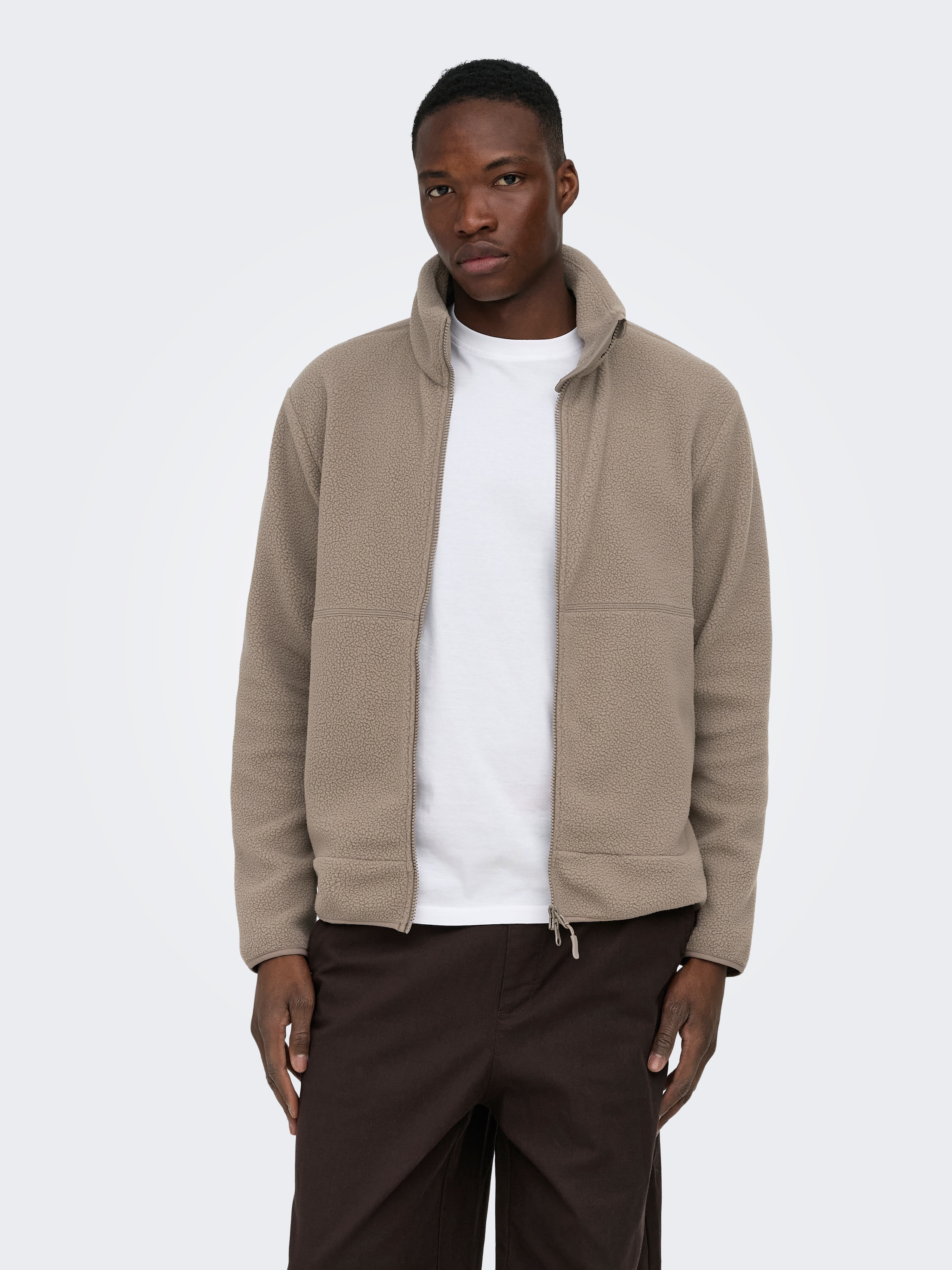ONLY & SONS Fleecejacke »ONSJASON PRTC FLEECE JACKET OTW NOOS« Polyester, regular fit