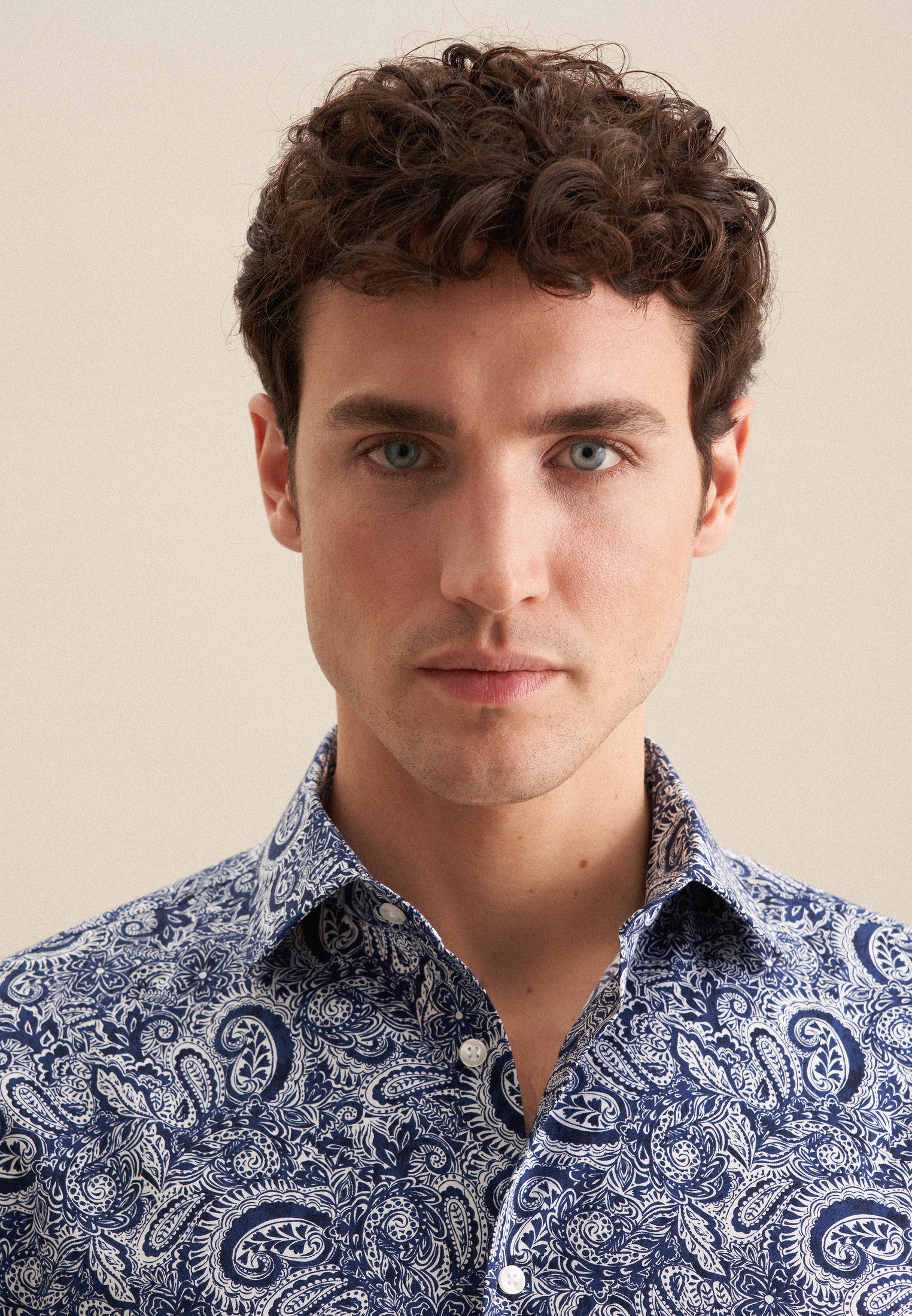 seidensticker Businesshemd »Slim«, Slim Langarm Kentkragen Druck
