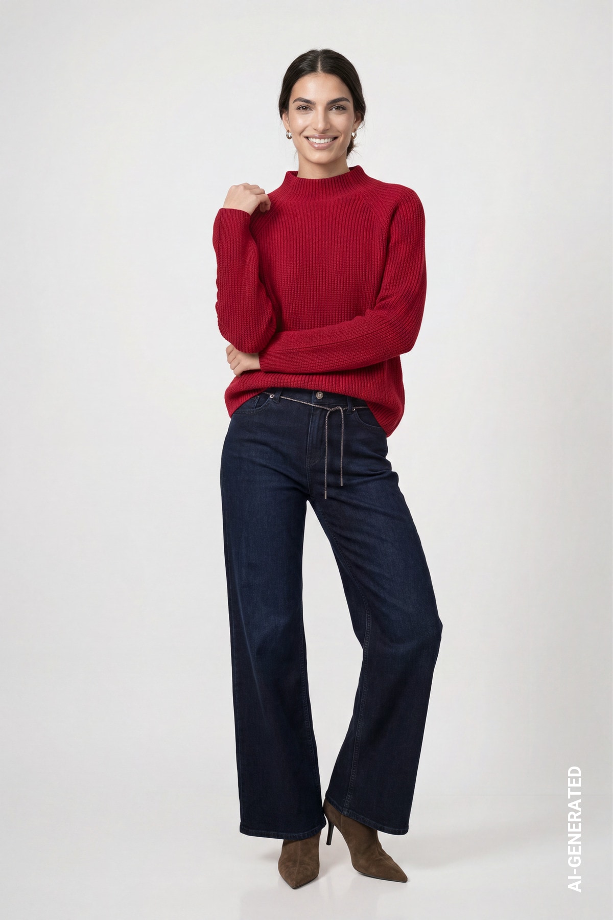 Monari Strickpullover »Pullover Basic Perlfang« Regular fit mit Stehkragen