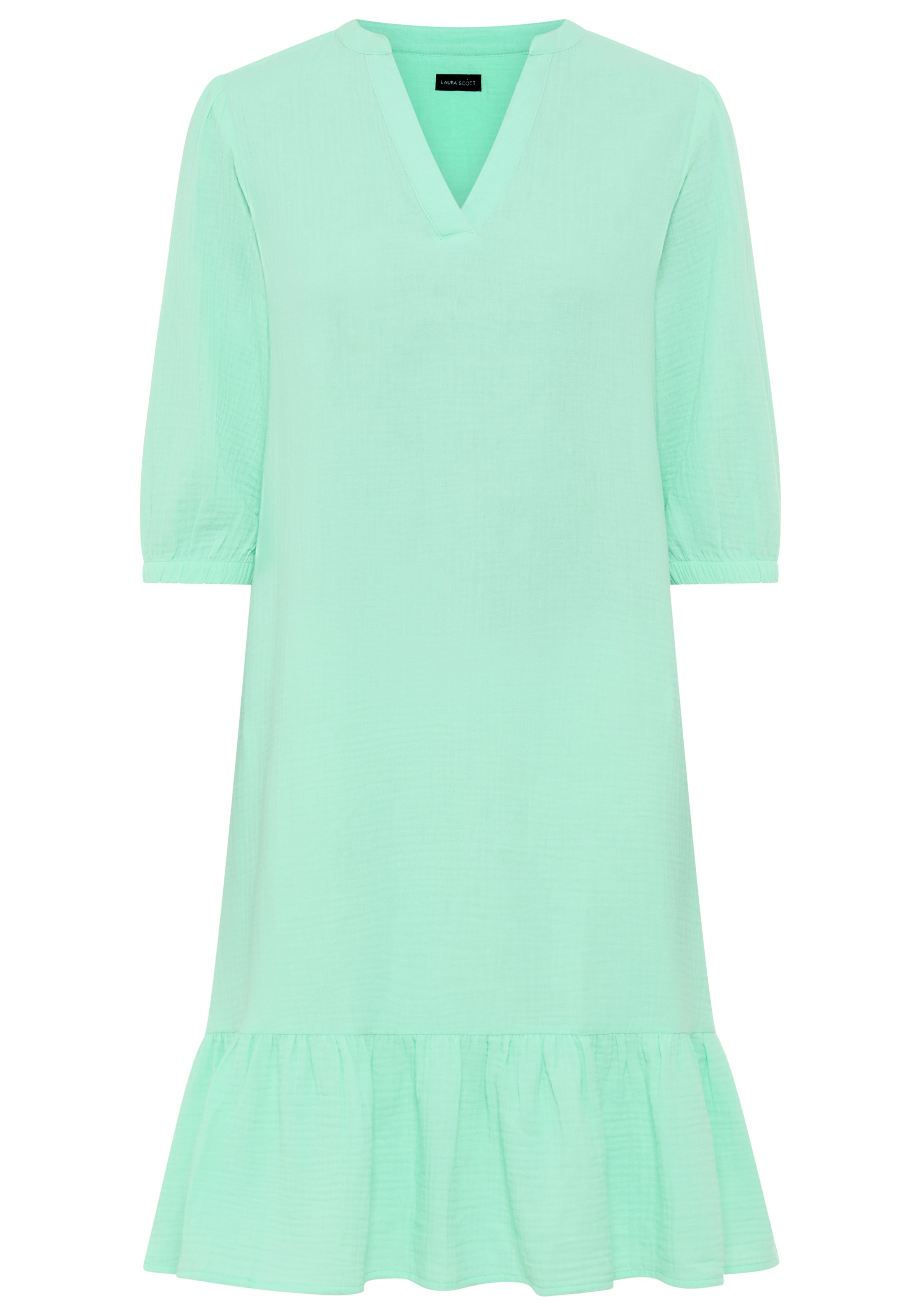 Laura Scott Sommerkleid kniefrei, für Casualmode, Frühlingsmode und Partymode, aus Baumwolle