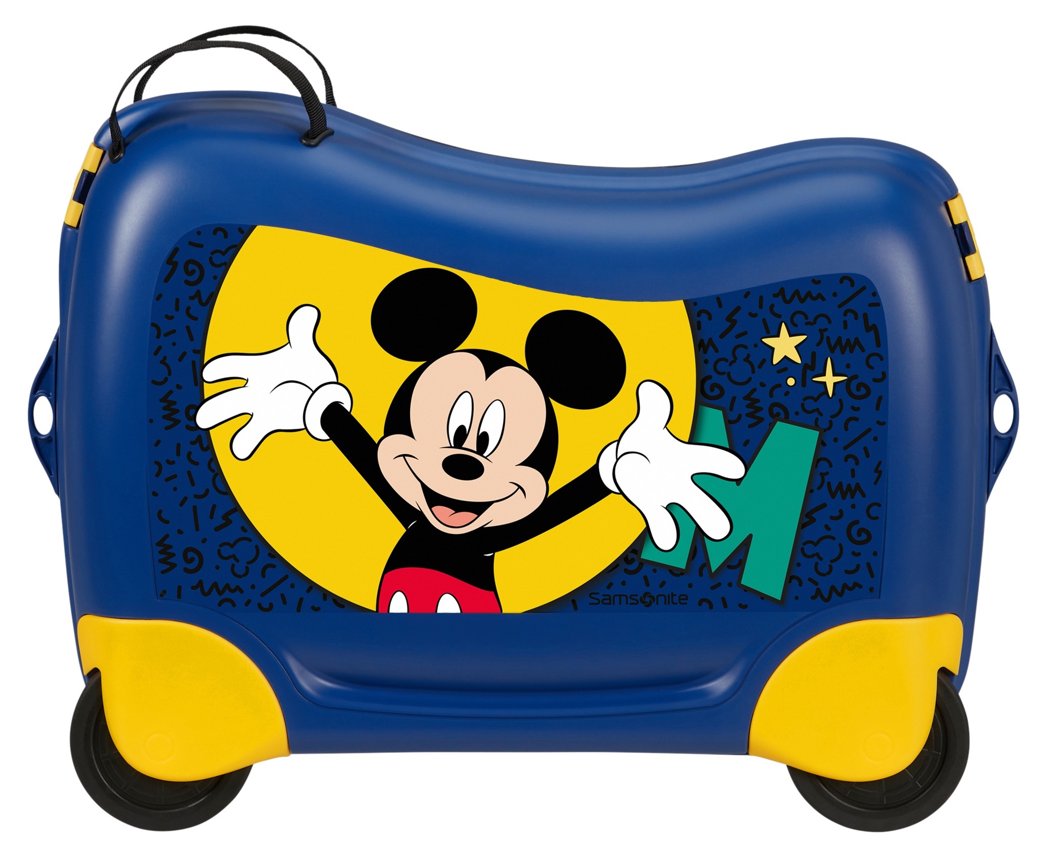 Samsonite Valise pour enfants »DREAM2GO DISNEY, MICKEY HAPPY« 30 litre 4 Rollen en polypropylène, avec sangle de maintien, avec sangles croisées dans le compartiment principal