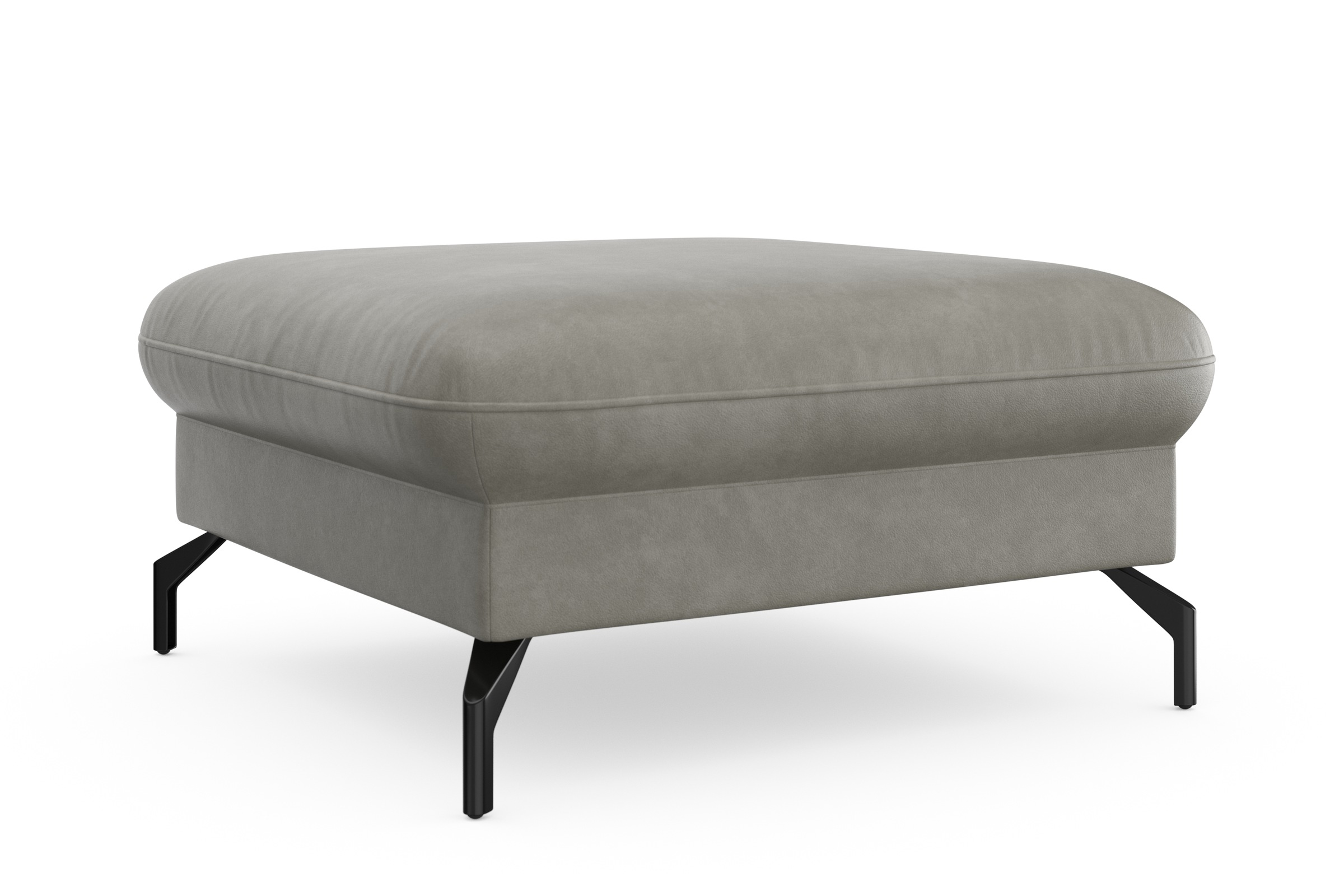 sit&more Hocker »Fashion« inklusive Federkern, mit hochwertigen, schwarzen Metallfüssen