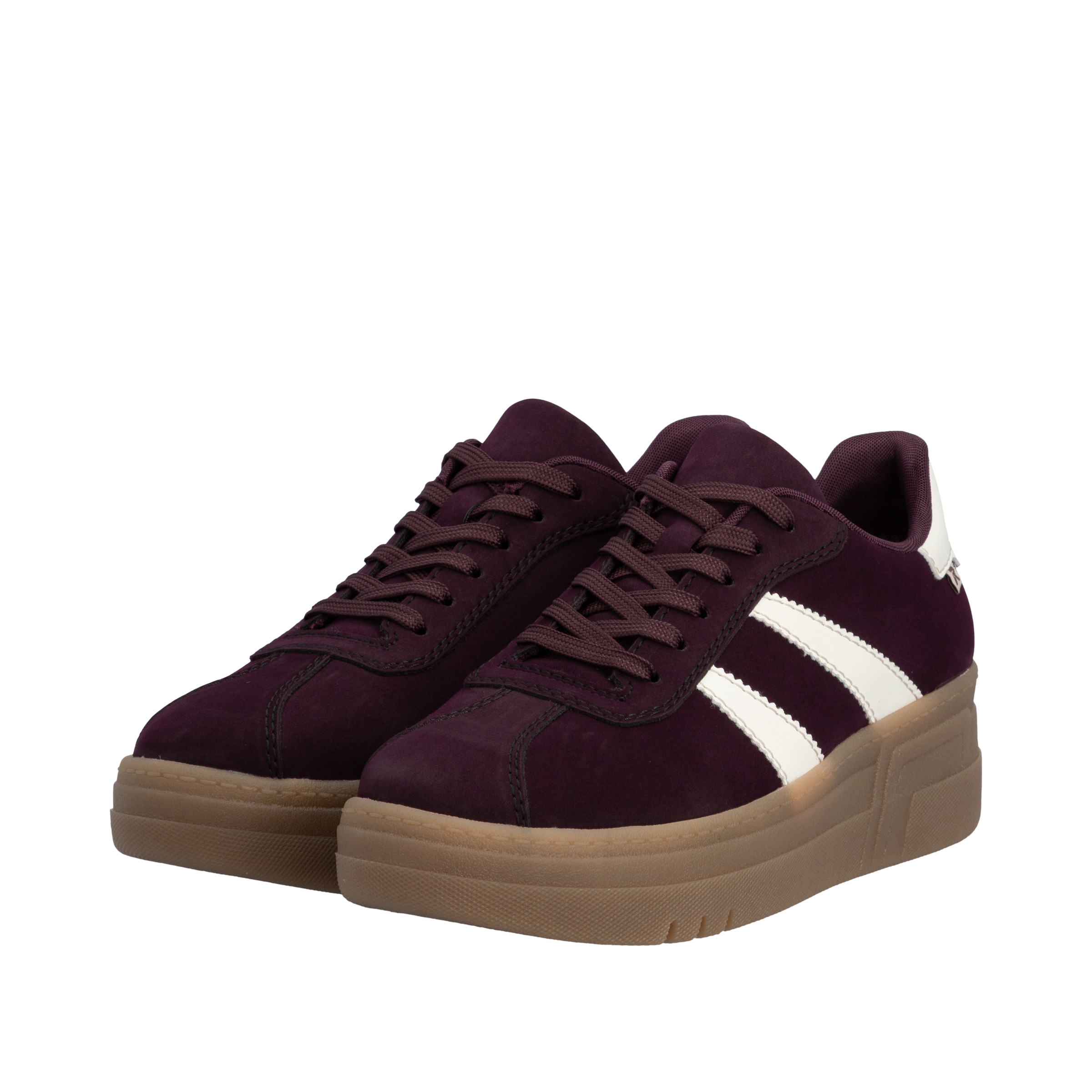 Rieker Baskets à plateforme  basket sneaker, sneaker rétro, chaussure à lacets avec col doux