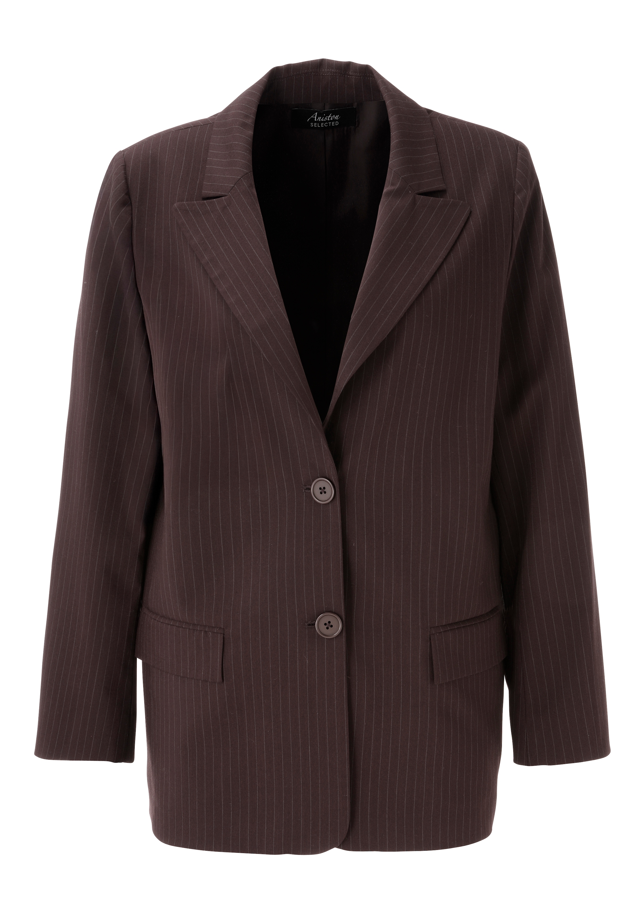 Aniston SELECTED Blazer long avec fines rayures élégantes - NOUVELLE COLLECTION