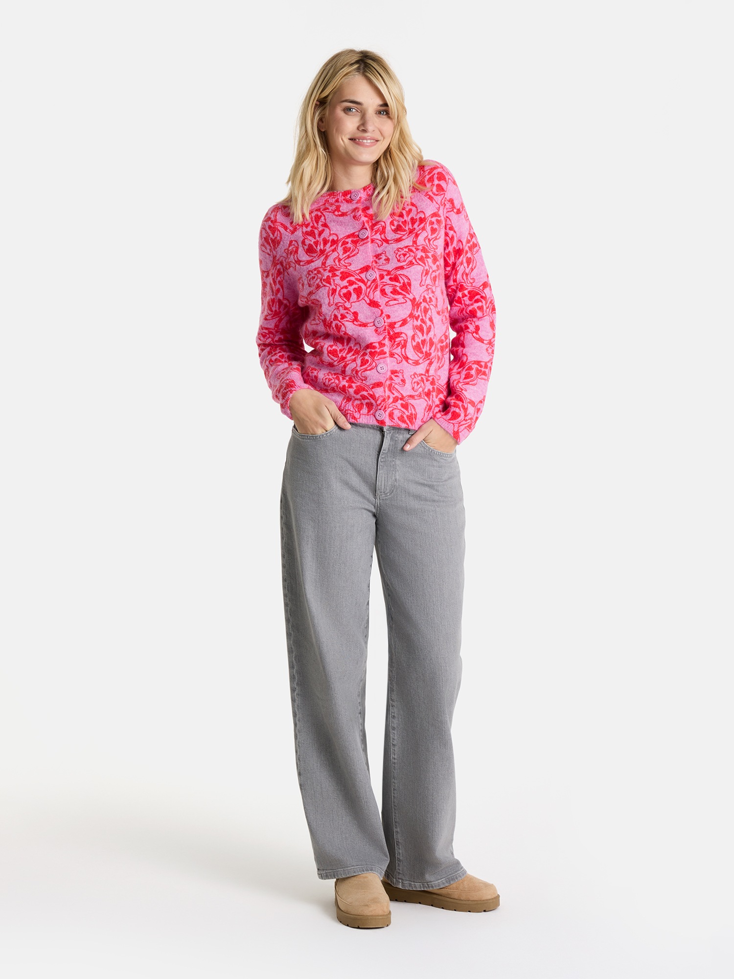 Lieblingsstück Strickjacke »AitanaL« mit Alloverprint