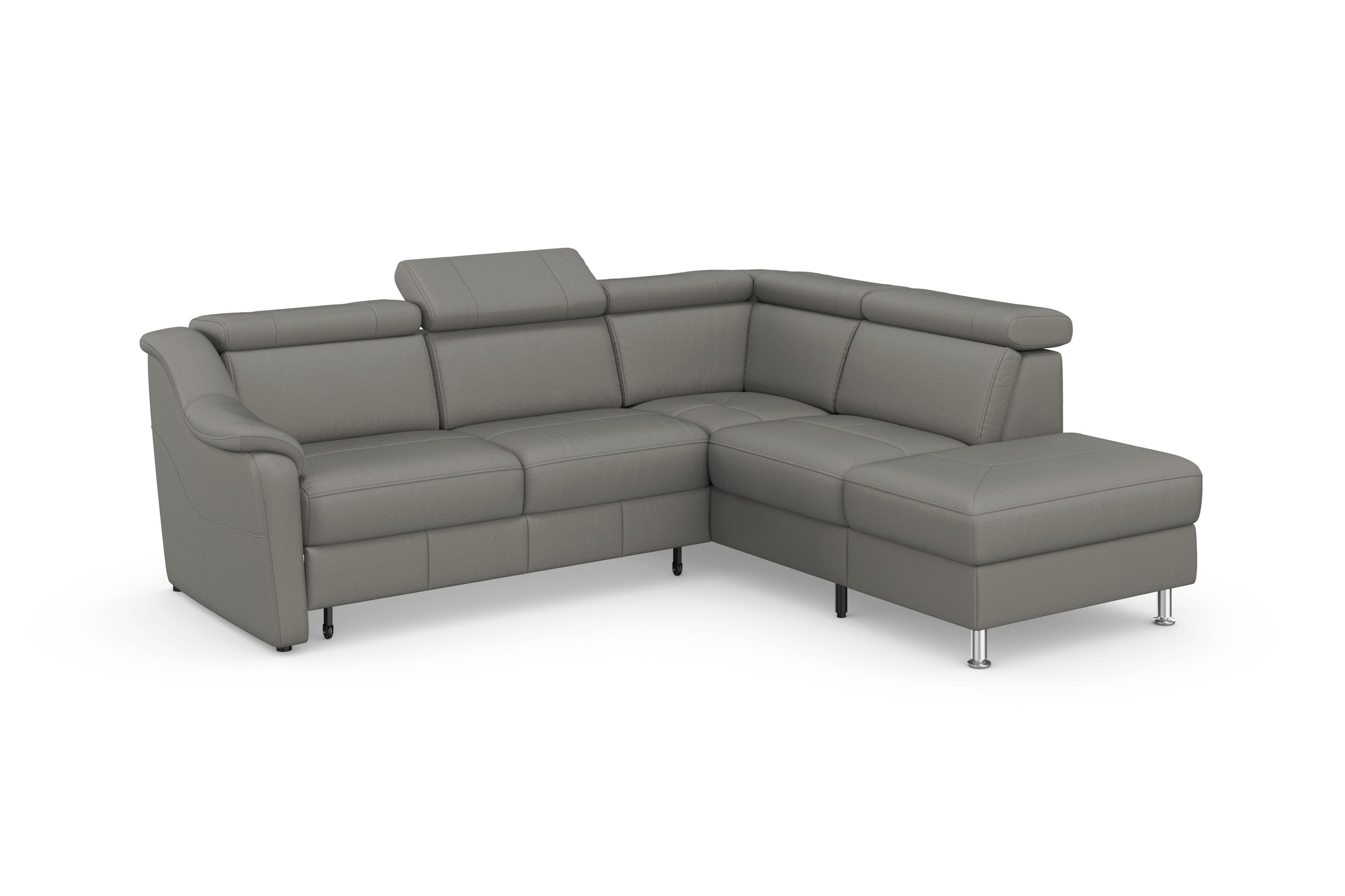 sit&more Canapé d'angle »Freetown L-Form« inklusive Kopfteilverstellung und komfortablem Federkern