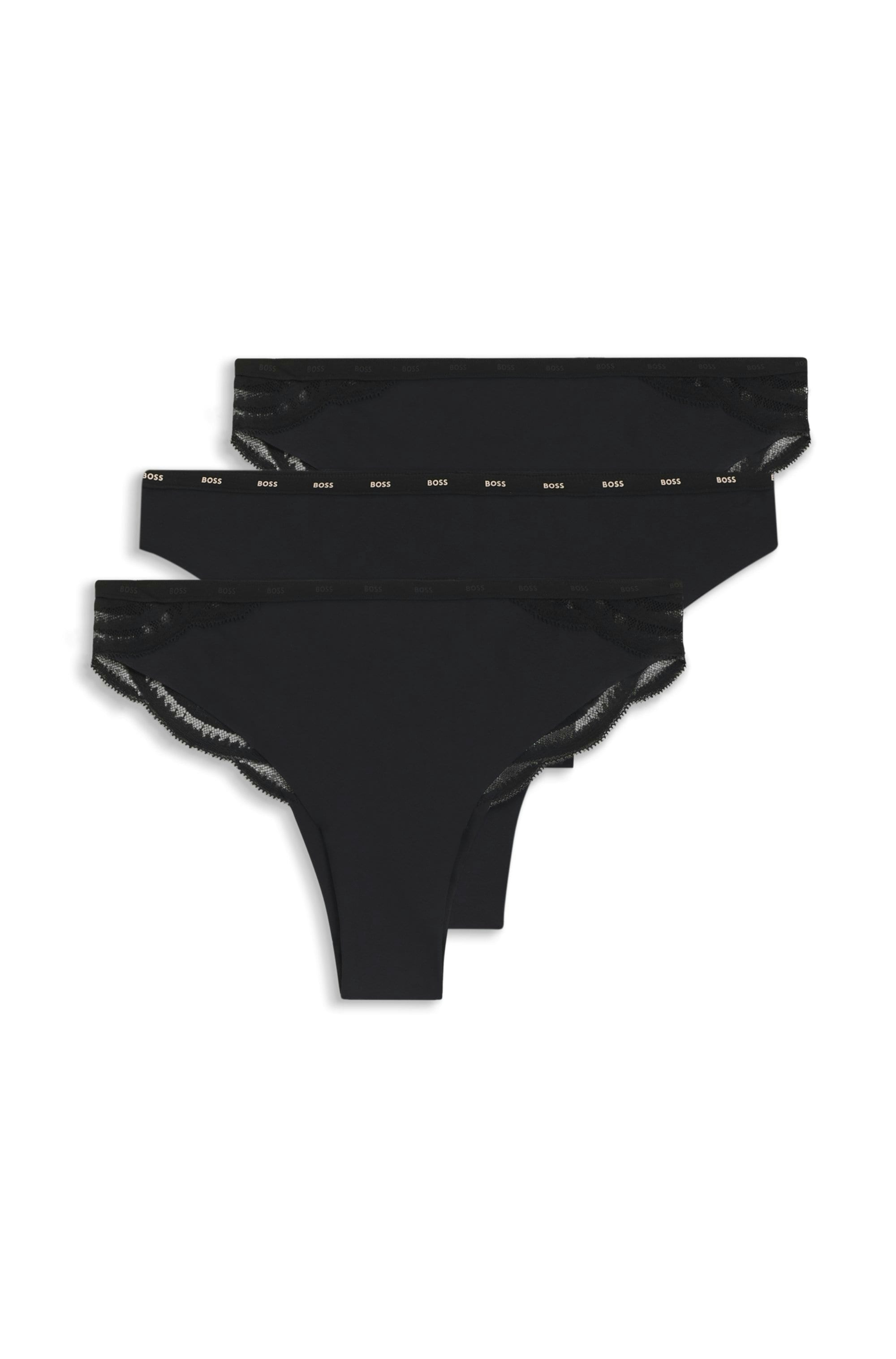 BOSS Slip brésilien »3P LACE« 3 cuis aus supersoftem Material mit nicht abzeichnendem Schnitt