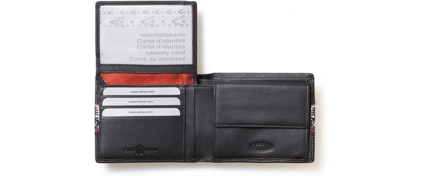   Porte-monnaie »creanorm Portemonnaie Echtleder, Scherenschnitt« Portefeuille élégant en cuir avec découpe au laser