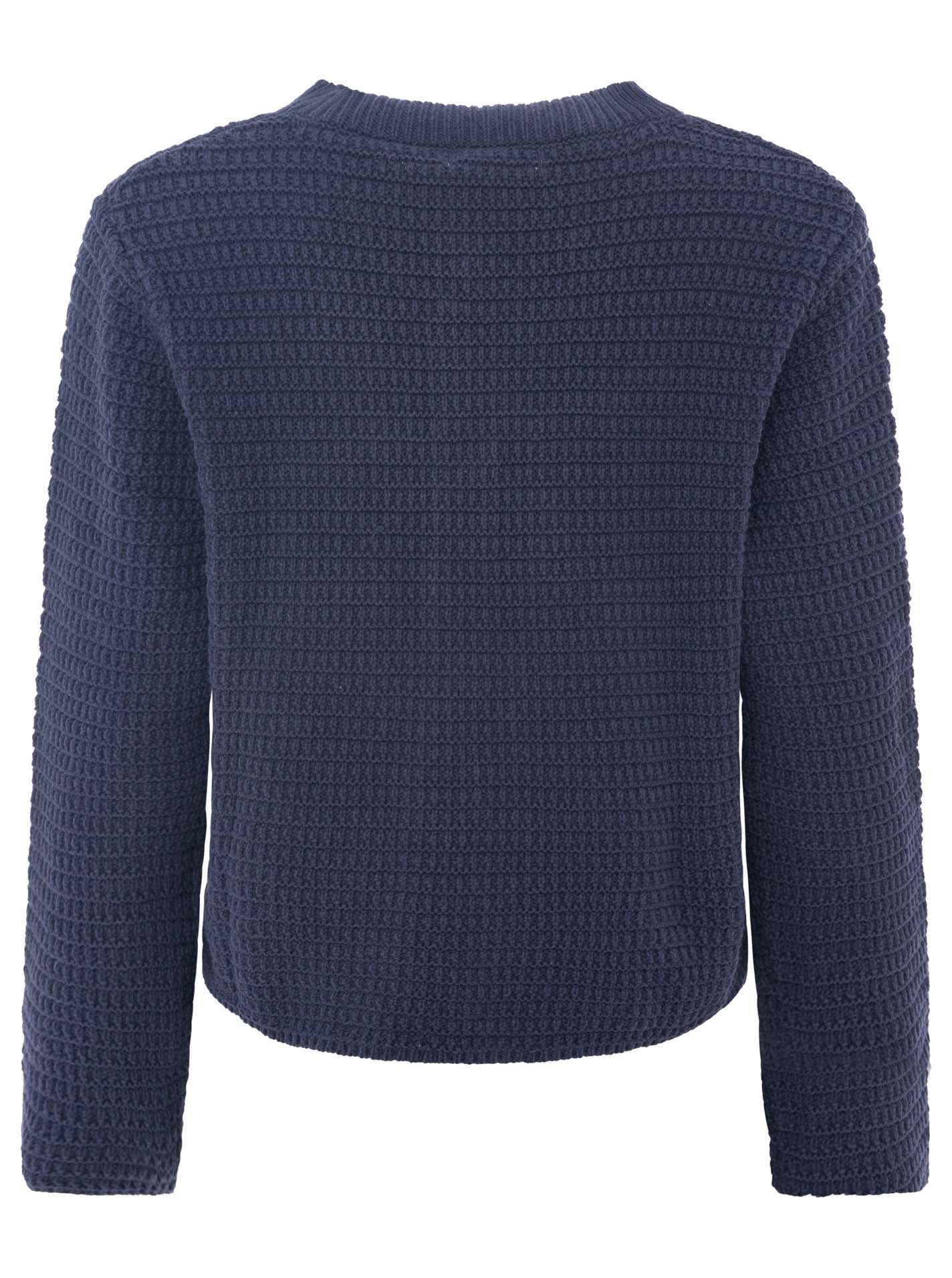 Zwillingsherz Veste en tricot »"Herz Knopf"« mit Lockstrickmuster und Herzknöpfen in goldfarben