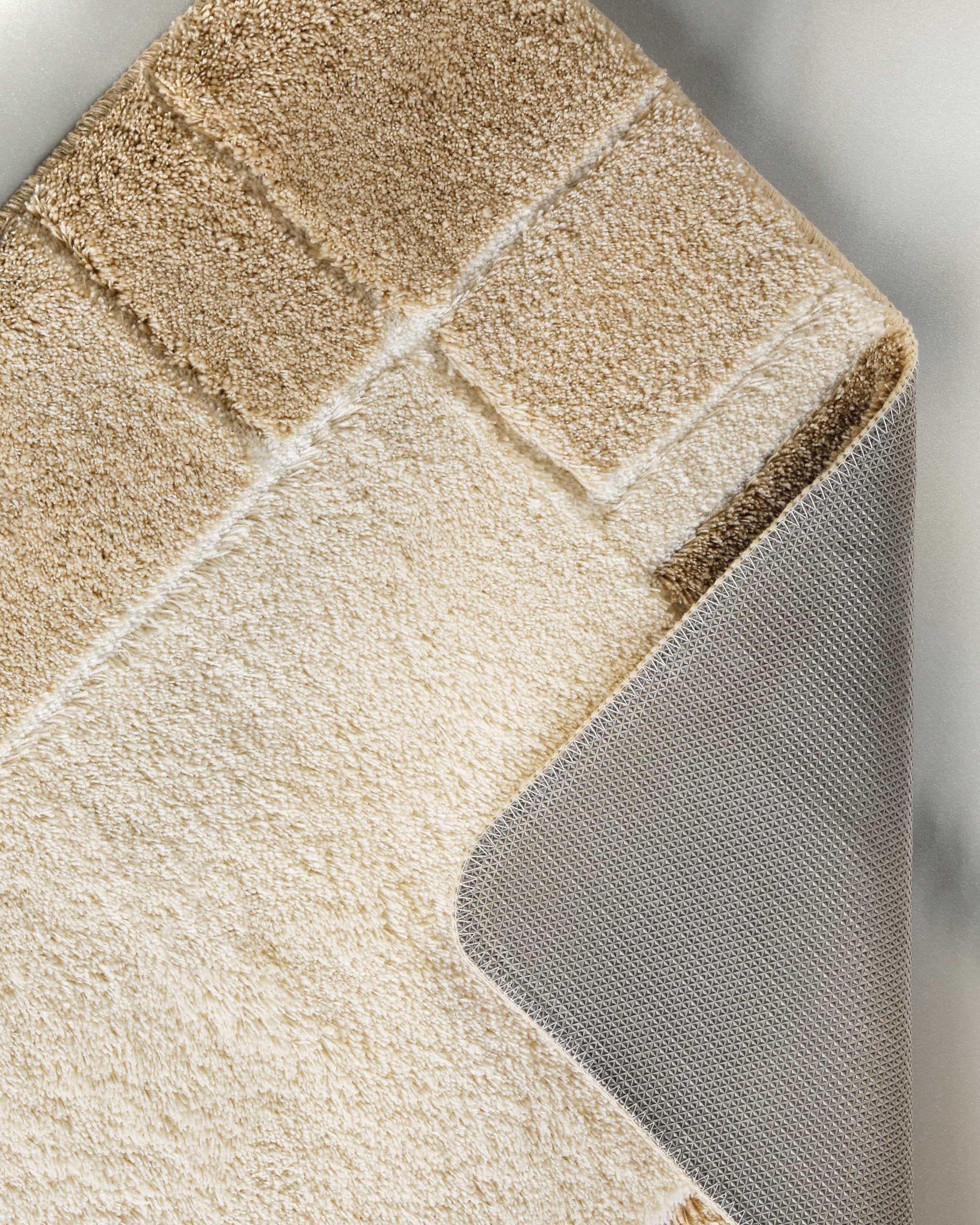 Homie Living Badematte »Villa Elba« Höhe 25 mm rutschhemmend beschichtet fussbodenheizungsgeeignet | strapazierfähig Badteppich, Bordüre, weich, rutschhemmend, waschbar, getuftet