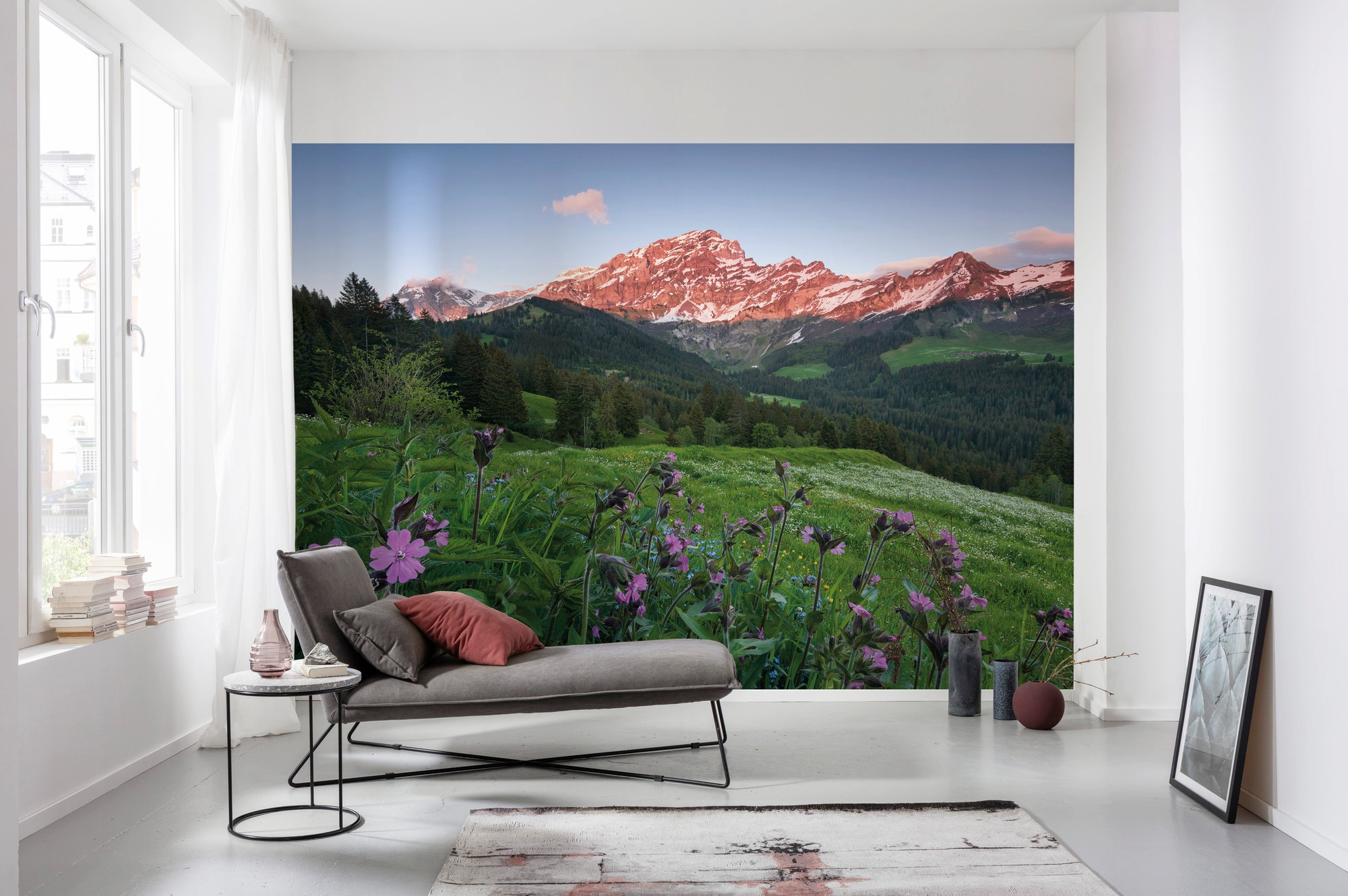 Komar Papier peint intissé »Digitaldruck Vlies -  Picturesque Switzerland - Grösse 450 x 280 cm« imprimé Wohnzimmer, Schlafzimmer