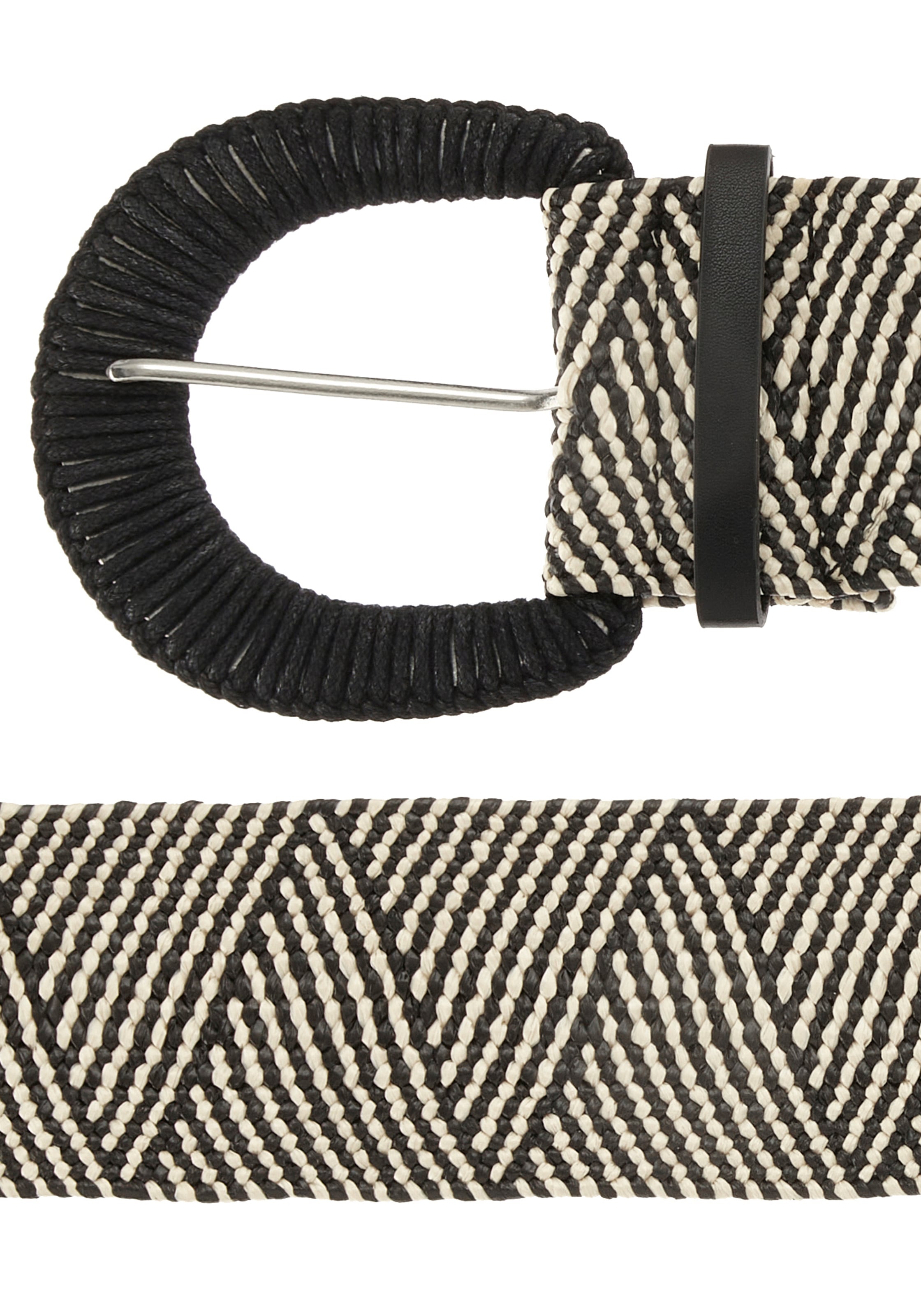 LASCANA Ceinture de taille »Stretchgürtel, Schmuckgürtel, Gürtel für Kleid & Overall, Bauchgürtel« NEU moderne Bast-Optik, mit Shaping-Effekt dank elastischem Material