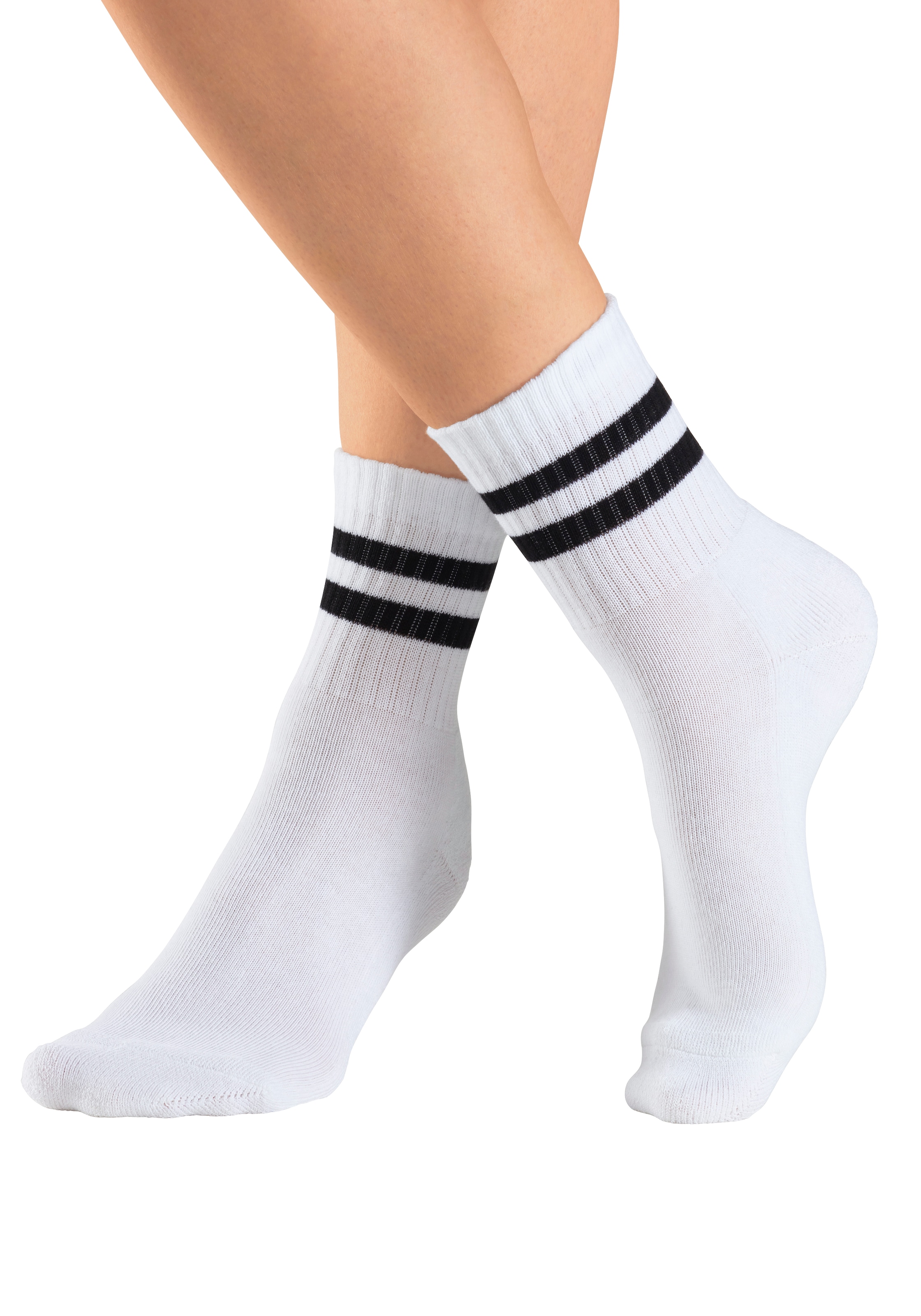 H.I.S Sportsocken Packung, 6 Paar tlg. klassische Tennissocken mit Streifen