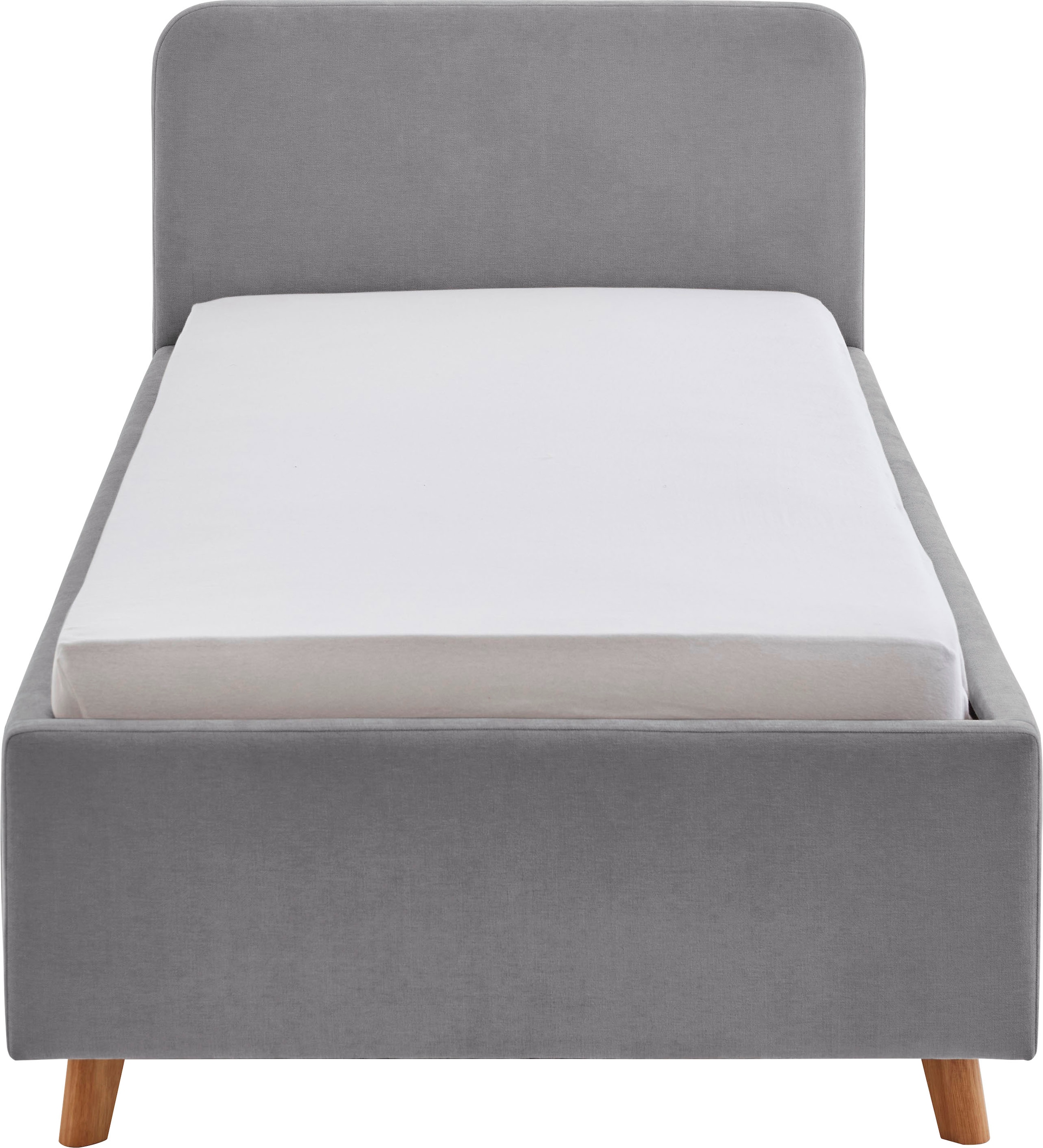 meise.möbel Lit d'enfant »COSY in de Breiten 90, 120 & 140 erhältlich, wahlweise mit Bettkasten« disponible avec pied en bois noir ou chêne, incl. prise USB