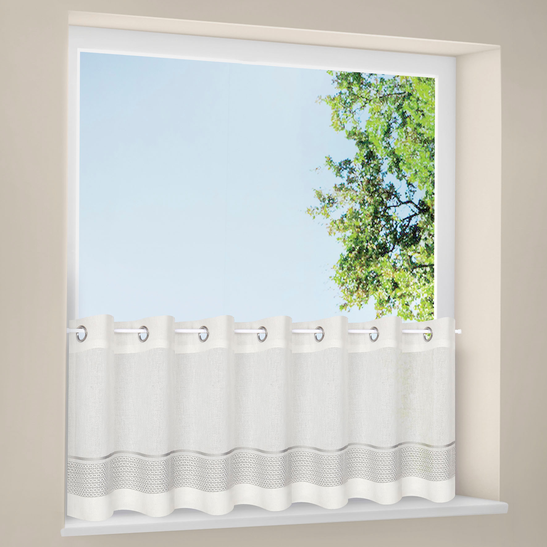 Gerster Scheibengardine »Janni« Ösen 1 Stk. tlg. SB-Ösenbistro "JANNI"