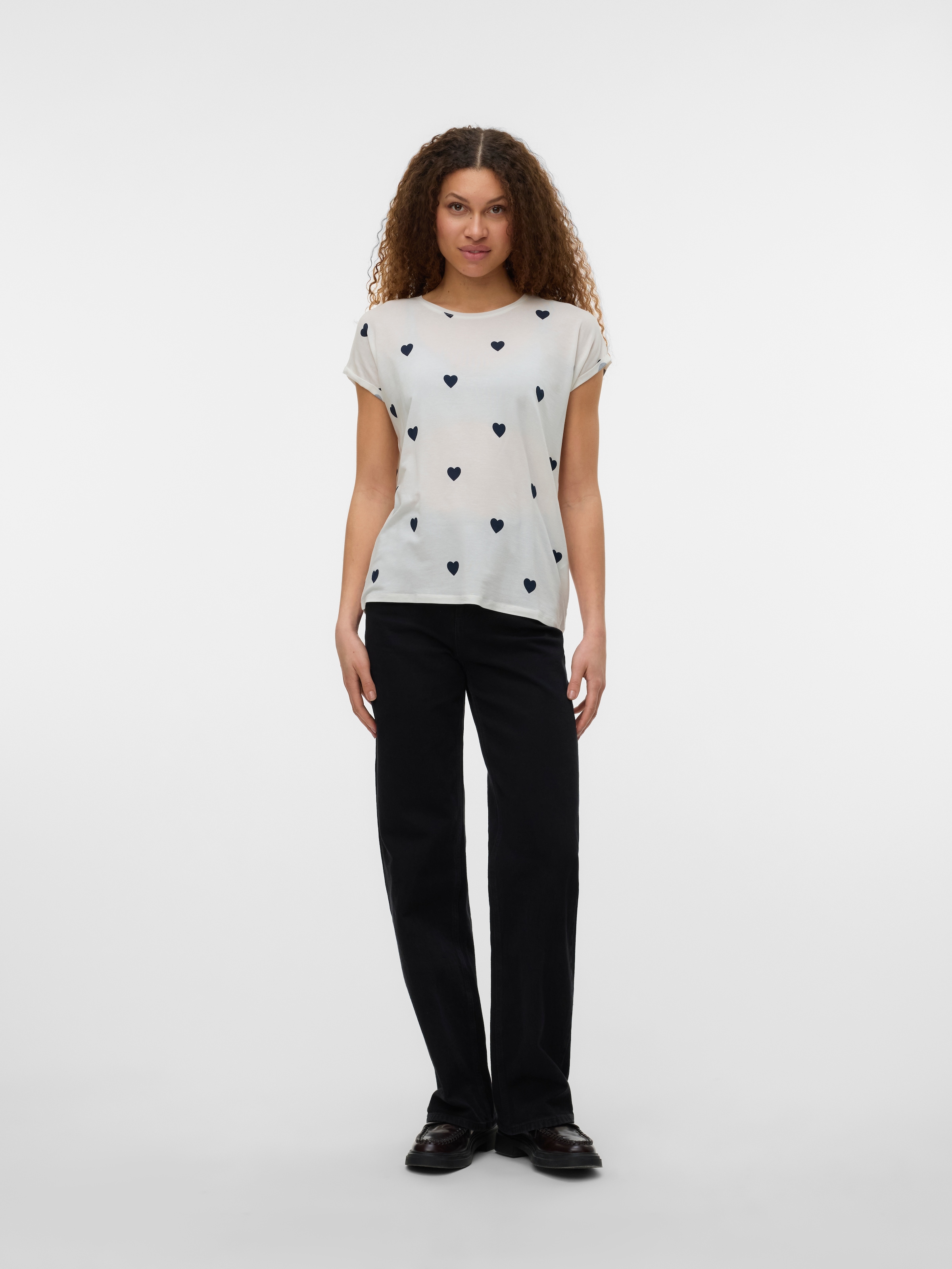 Vero Moda T-shirt à manches courtes »VMAVA SS TOP MULTI AOP NOOS« Materialmix, regular fit