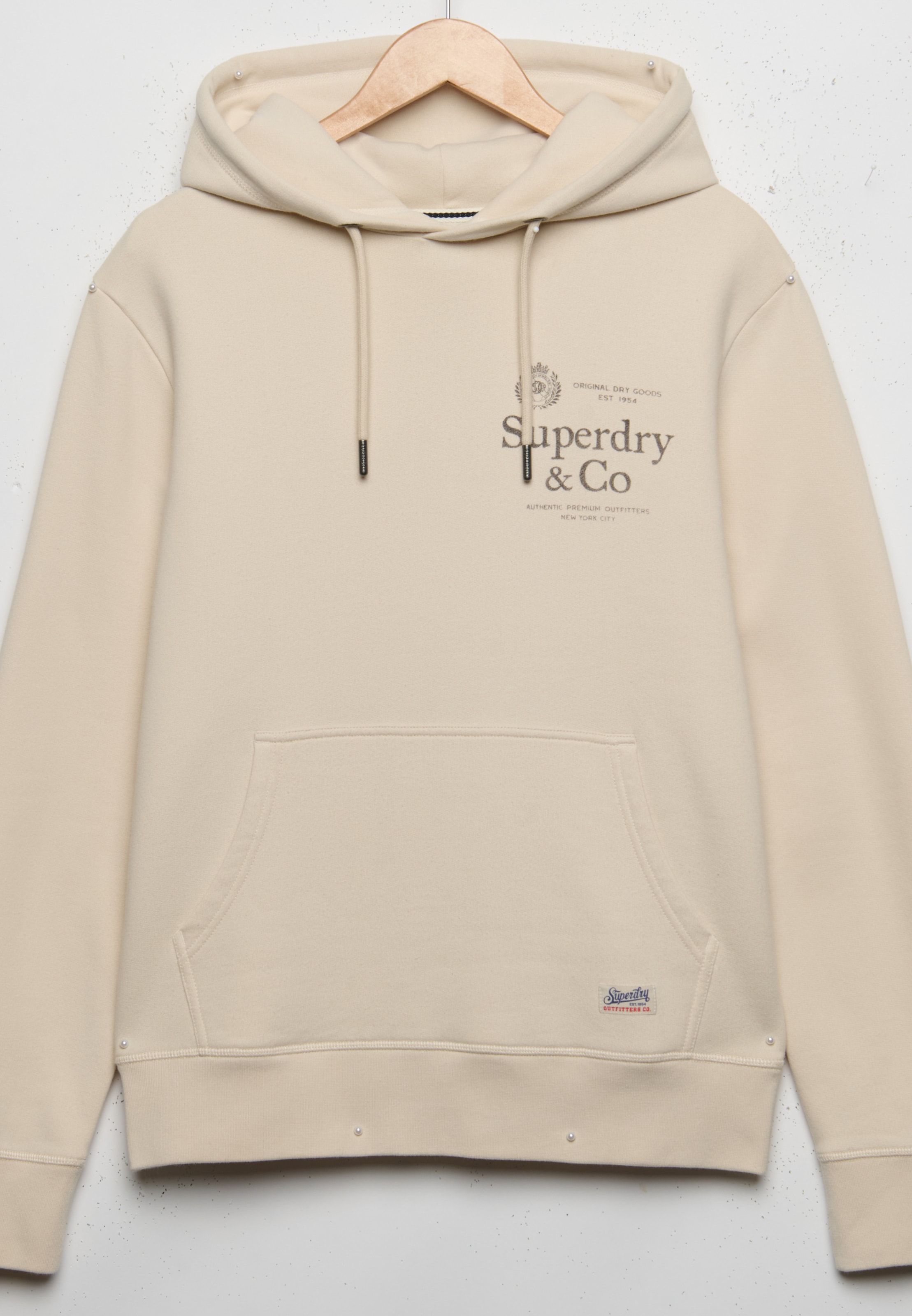 Superdry Sweat à capuche »1954 COMPANY RELAXED HOOD«, mélange coton, coupe décontractée
