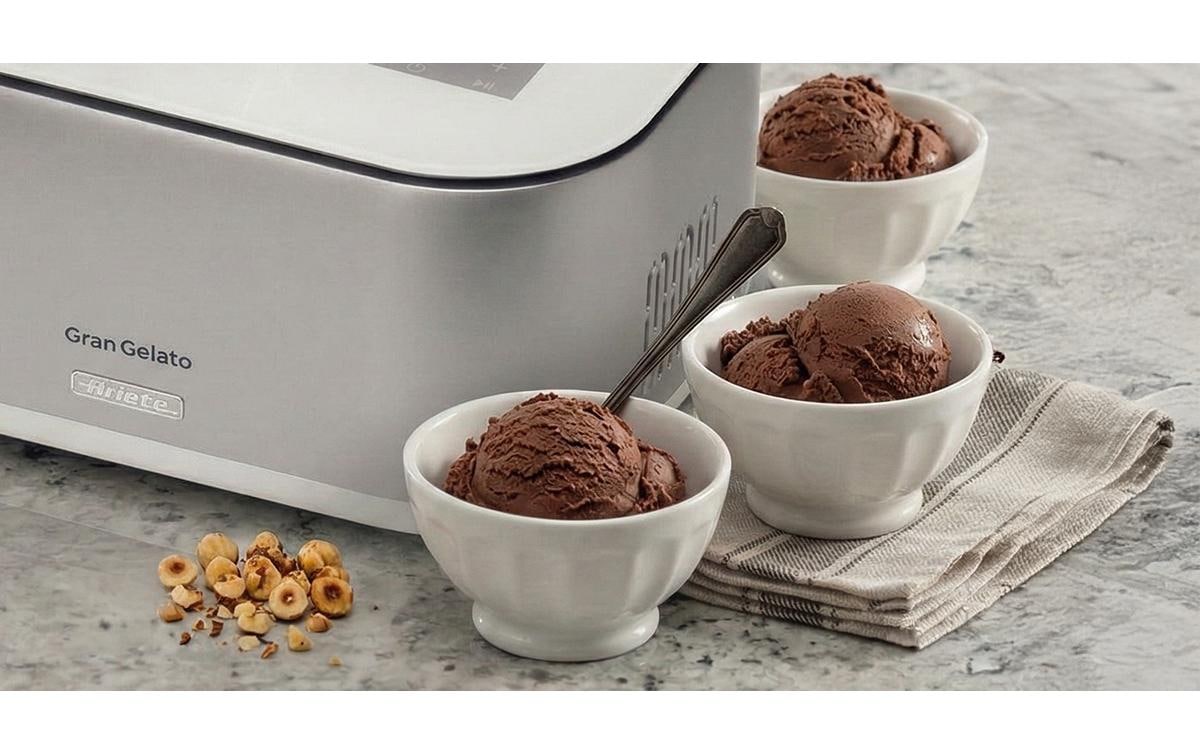 Ariete Machine à glace »Gran Gelato« 1 l 100 W La fonction de refroidissement intégrée garde votre glace fraîche jusqu'à 1 heure.