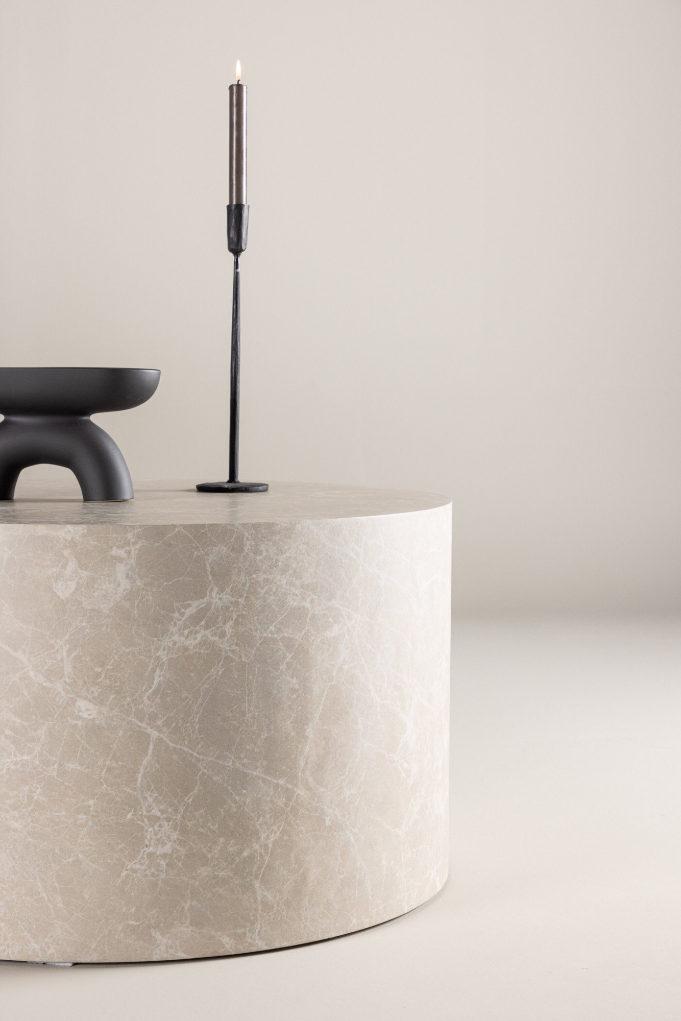 Venture Home Table basse »York, runder Couchtisch, modern & elegant, Ø 80 cm« Table basse, MDF, ronde, uniforme, simple, polyvalente