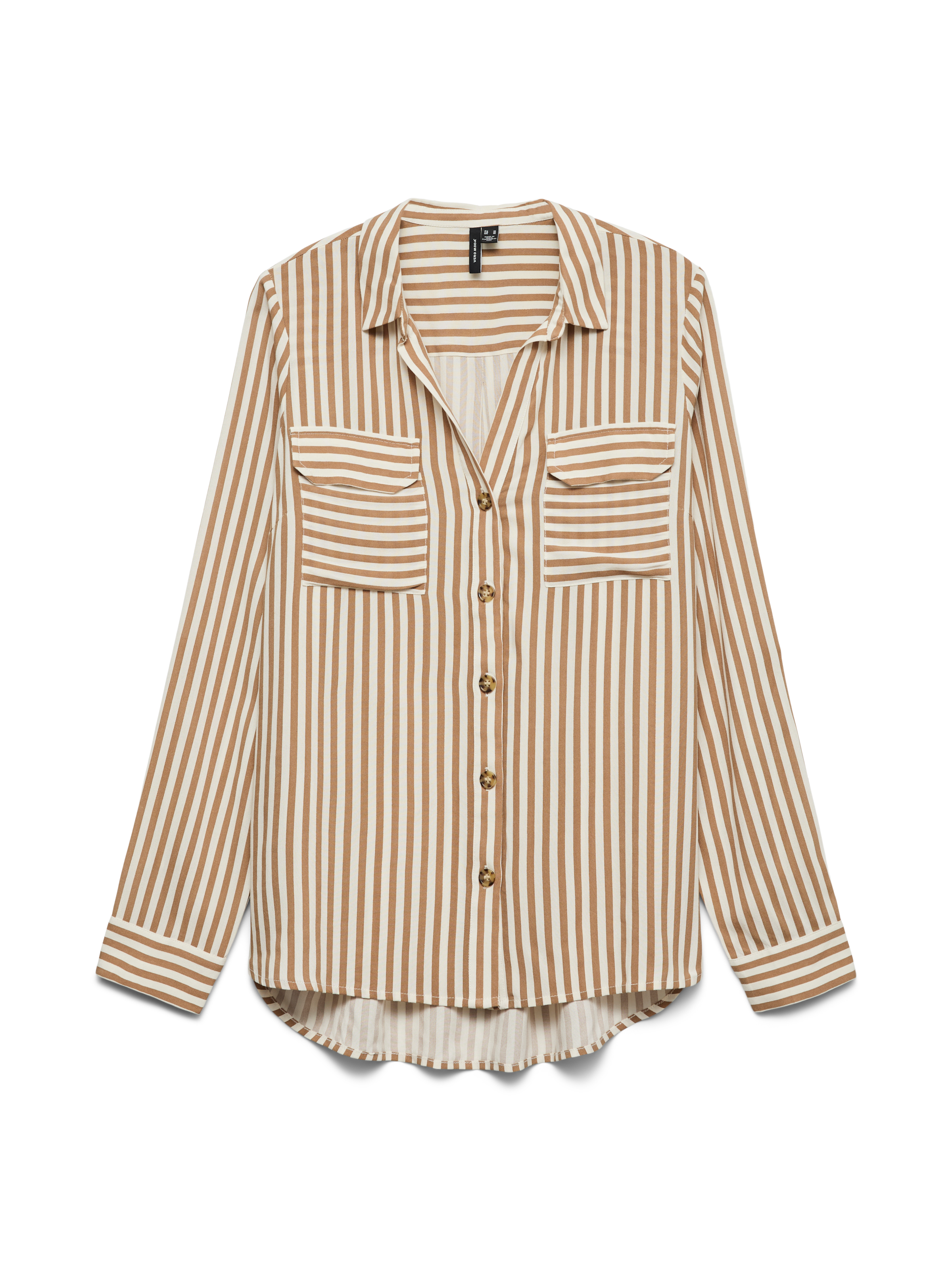 Vero Moda Blouse chemise »VMBUMPY L/S SHIRT NEW WVN GA NOOS« viscose, coupe regular
