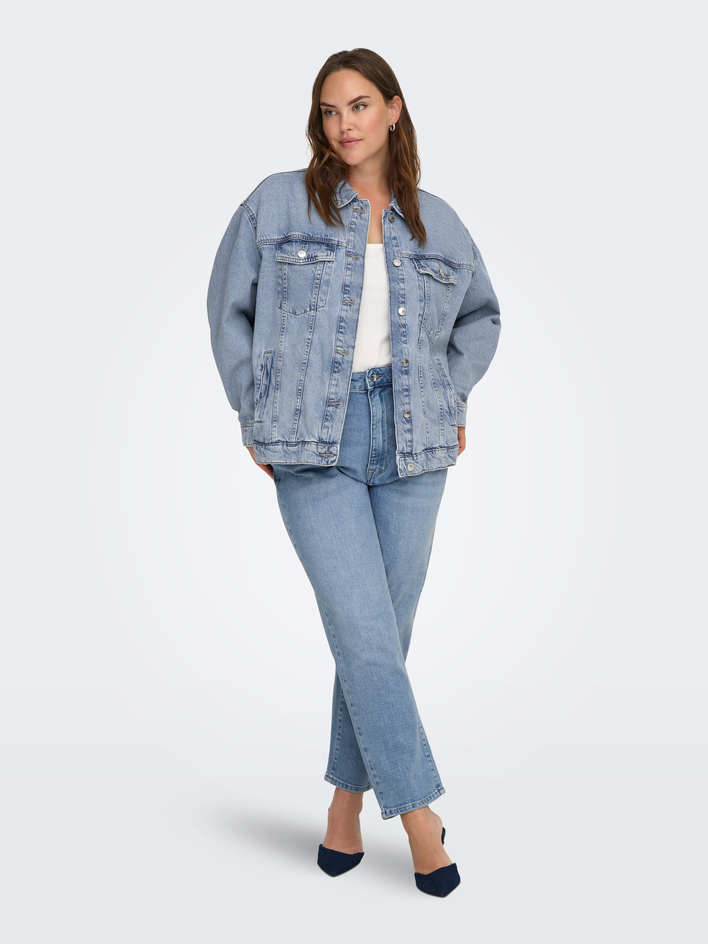 ONLY CARMAKOMA Veste en jean »CAROCEAN L/S OVERSIZE JKT DNM NOOS«