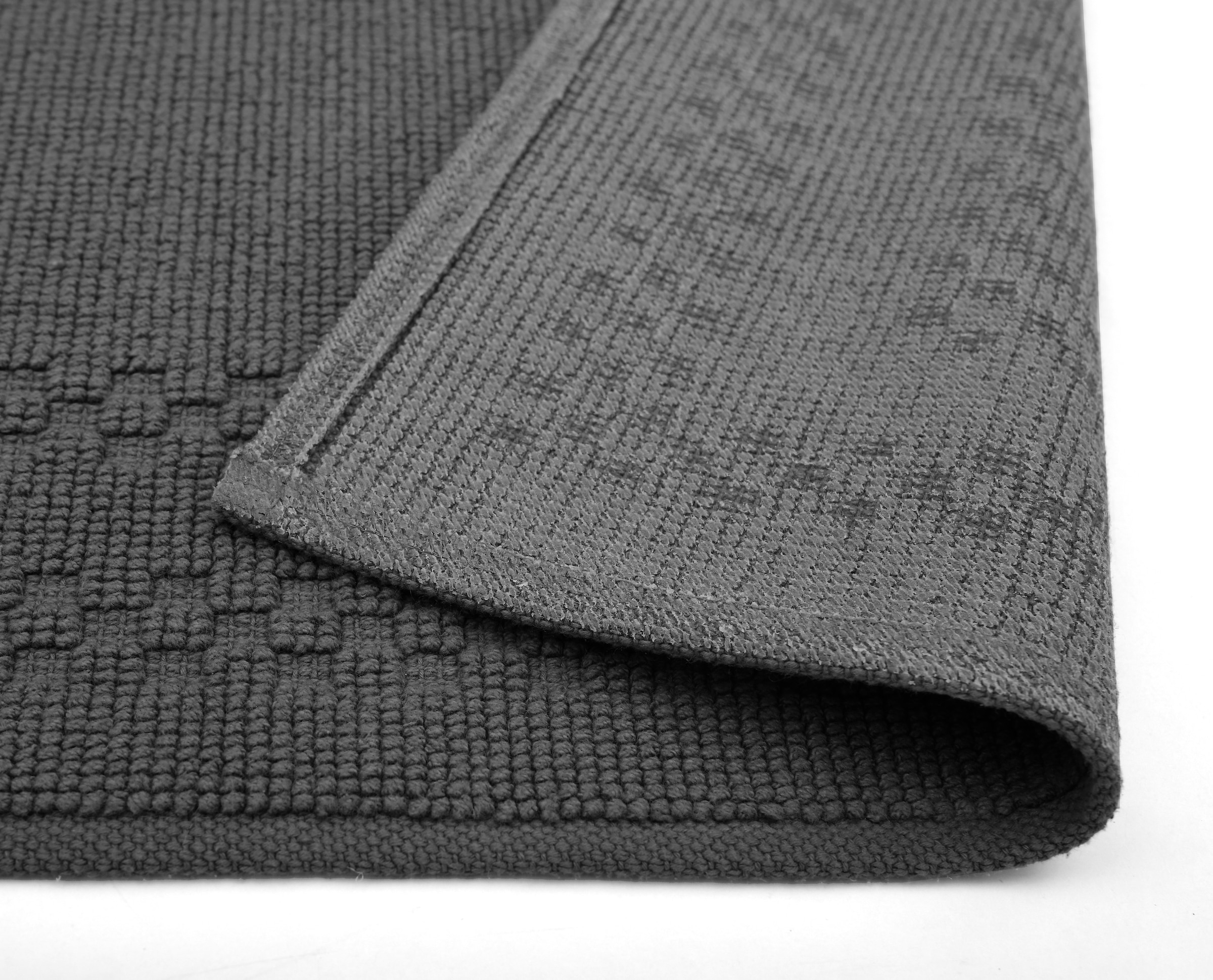 GOODproduct Badematte »Regona, 2 tlg. Hotelmatten-Set, 50x70 cm« Höhe 5 mm rutschhemmend beschichtet schnell trocknend 2-teiliges Set, einfarbig, Badematten Set, 100% Baumwolle