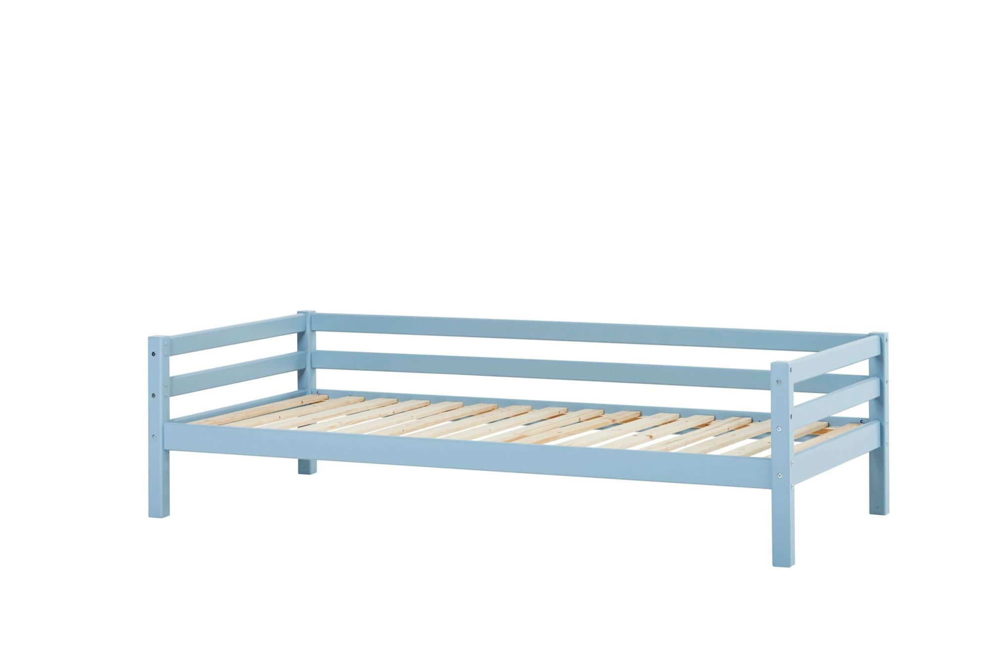 Hoppekids Lit de jour »Kinderbett ECO Dream, Einzelbett, Juniorbett 90x200« Lit,  blanc, vert, bleu, rose, gris
