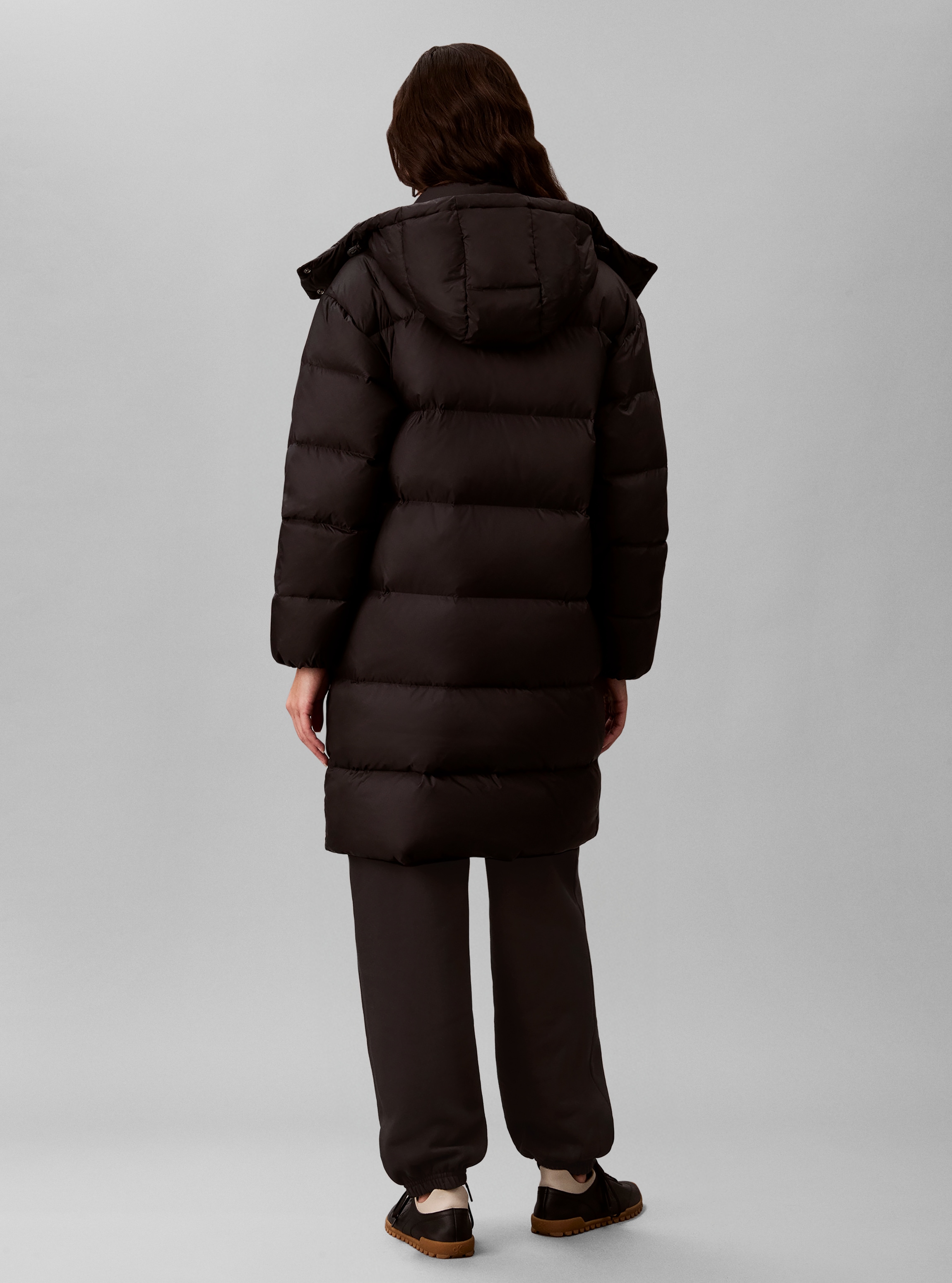 Calvin Klein Jeans Manteau matelassé »ESSENTIAL LONG DOWN PUFFER« coupe régulière avec capuche