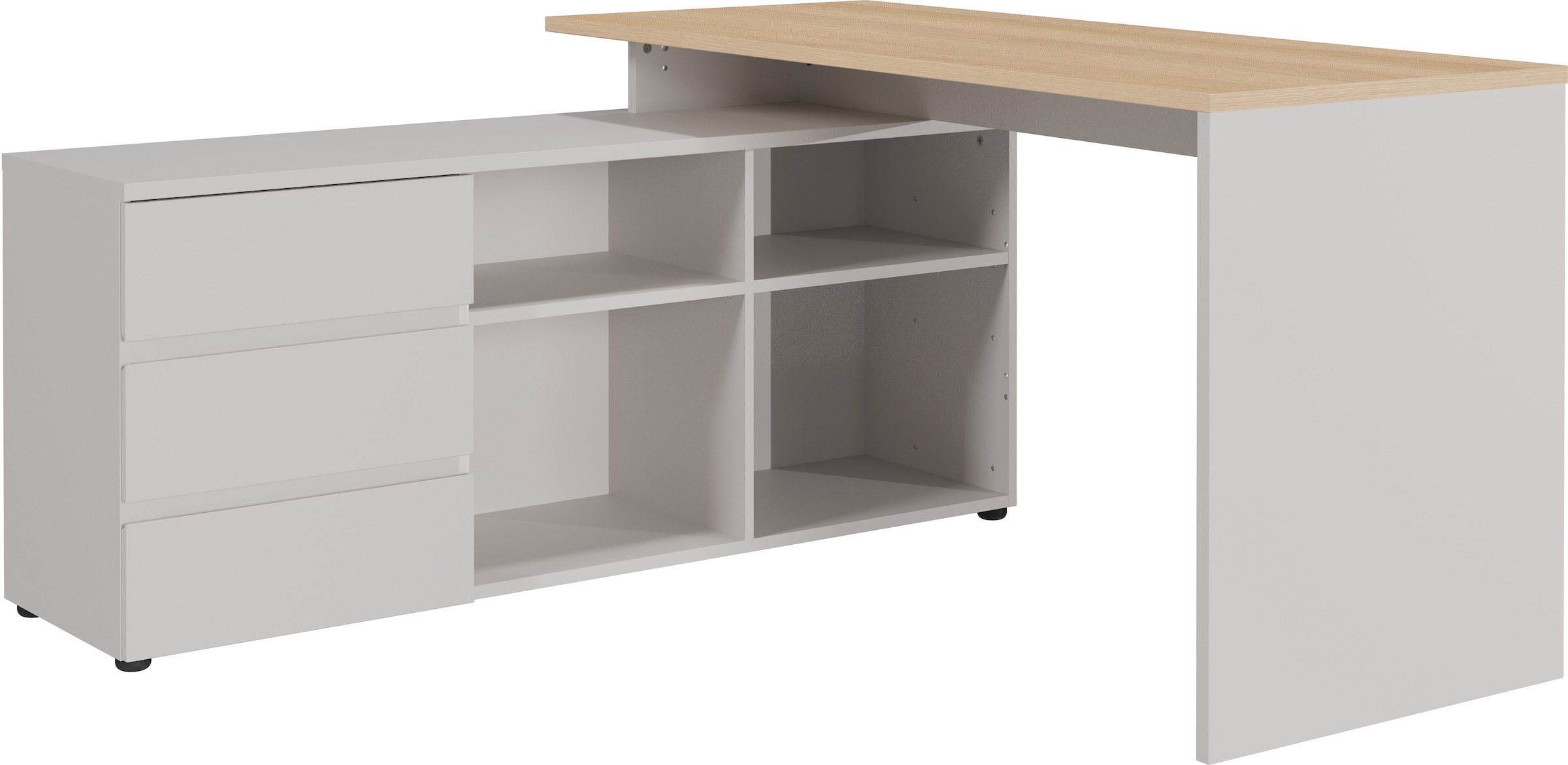 GERMANIA Bureau d'angle »Lissabon« Winkelschreibtisch mit integriertem Sideboard