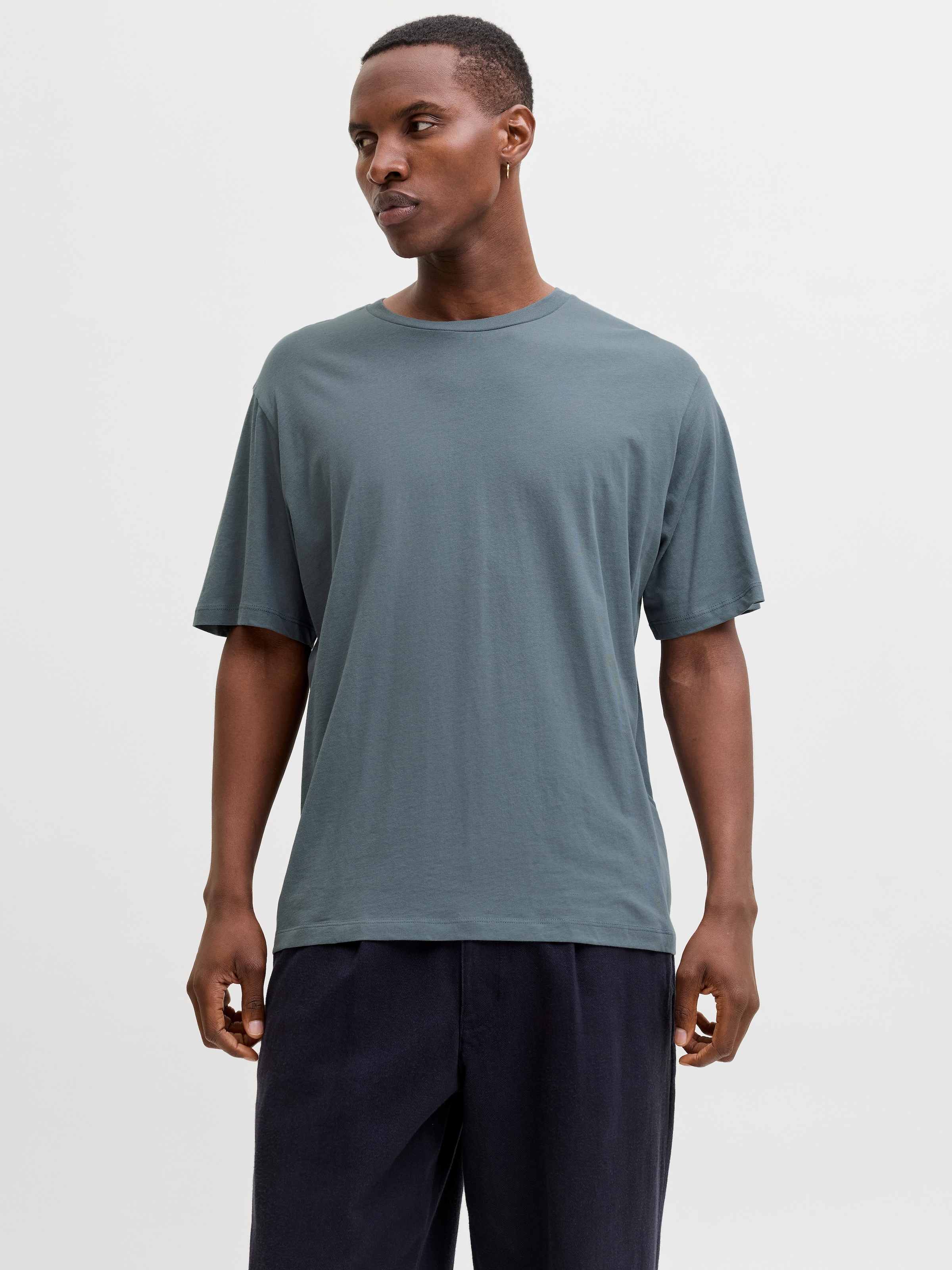 Jack & Jones T-shirt à manches courtes »JJHUGO LOOSE TEE SS CREW NECK 3PK MP« Baumwolle, loose fit