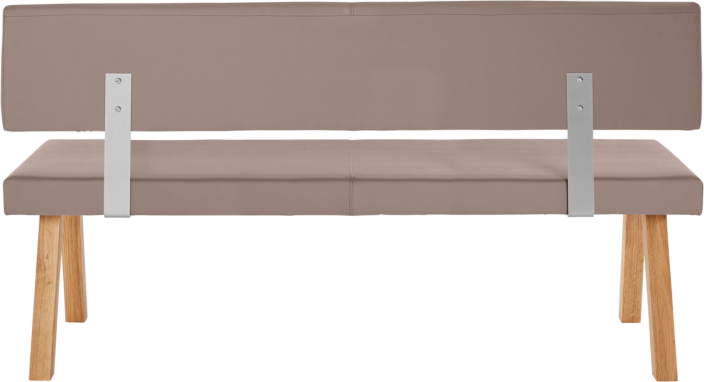 GOODproduct Bank »Mobilar Rio« mit Rückenlehne und aus Massivholz