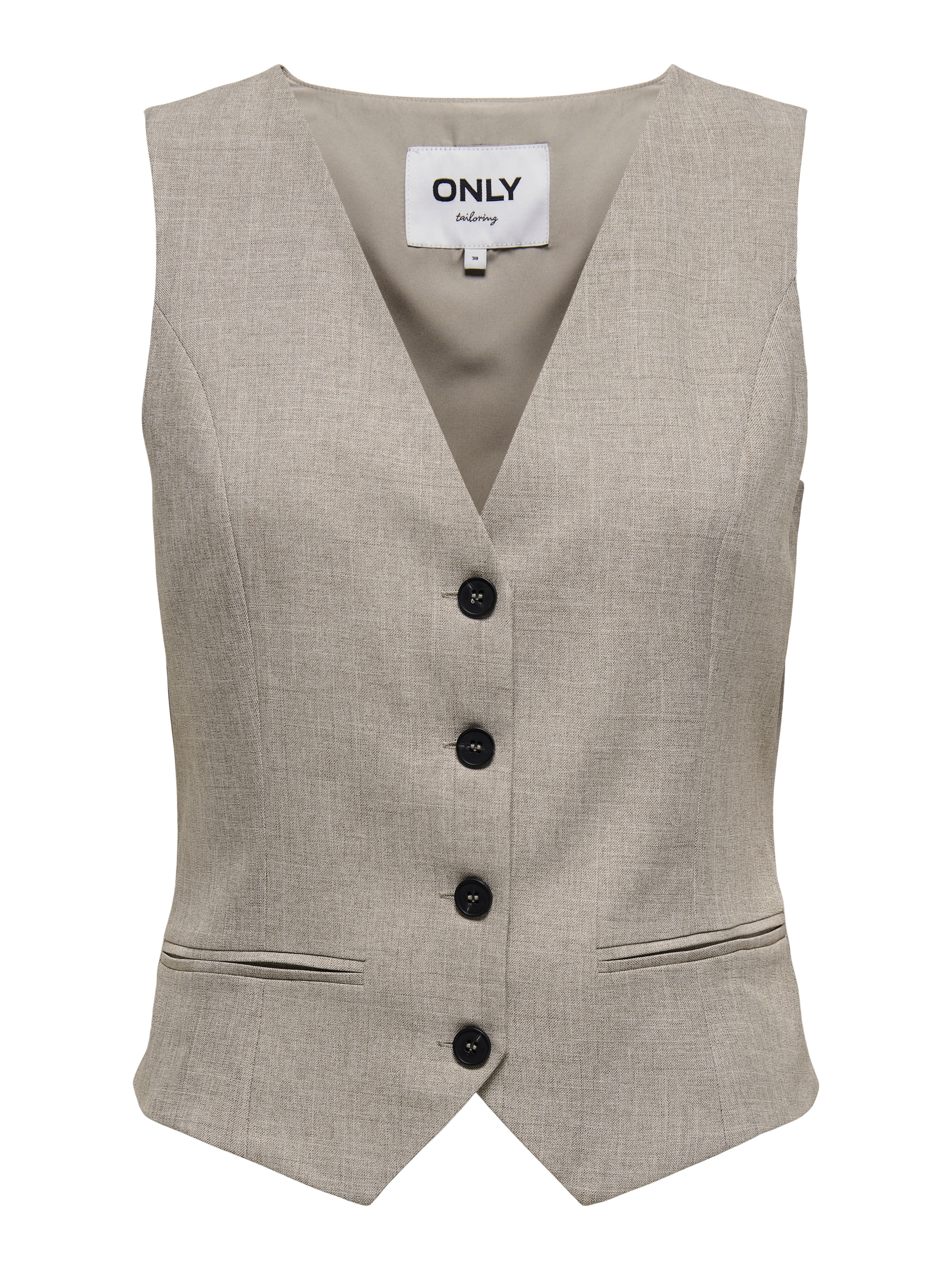 ONLY Anzugweste »ONLLINDA S/L MEL FIT WAISTCOAT TLR NOOS« mit Knopfleiste