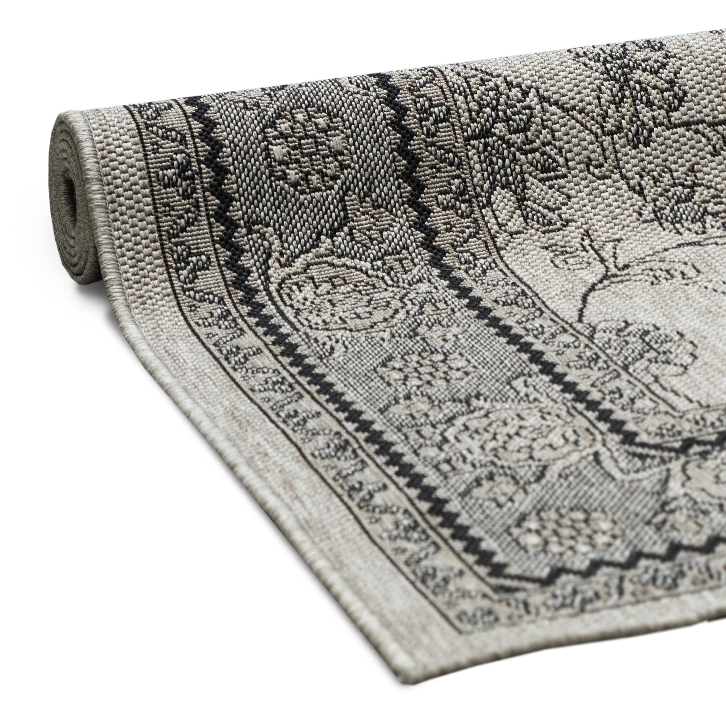 my home Teppich »Claren, auch für Balkon und Terrasse« rechteckig 3 mm Höhe In und Outdoorgeeignet, Orient-Design, Wetterfest & UV-beständig