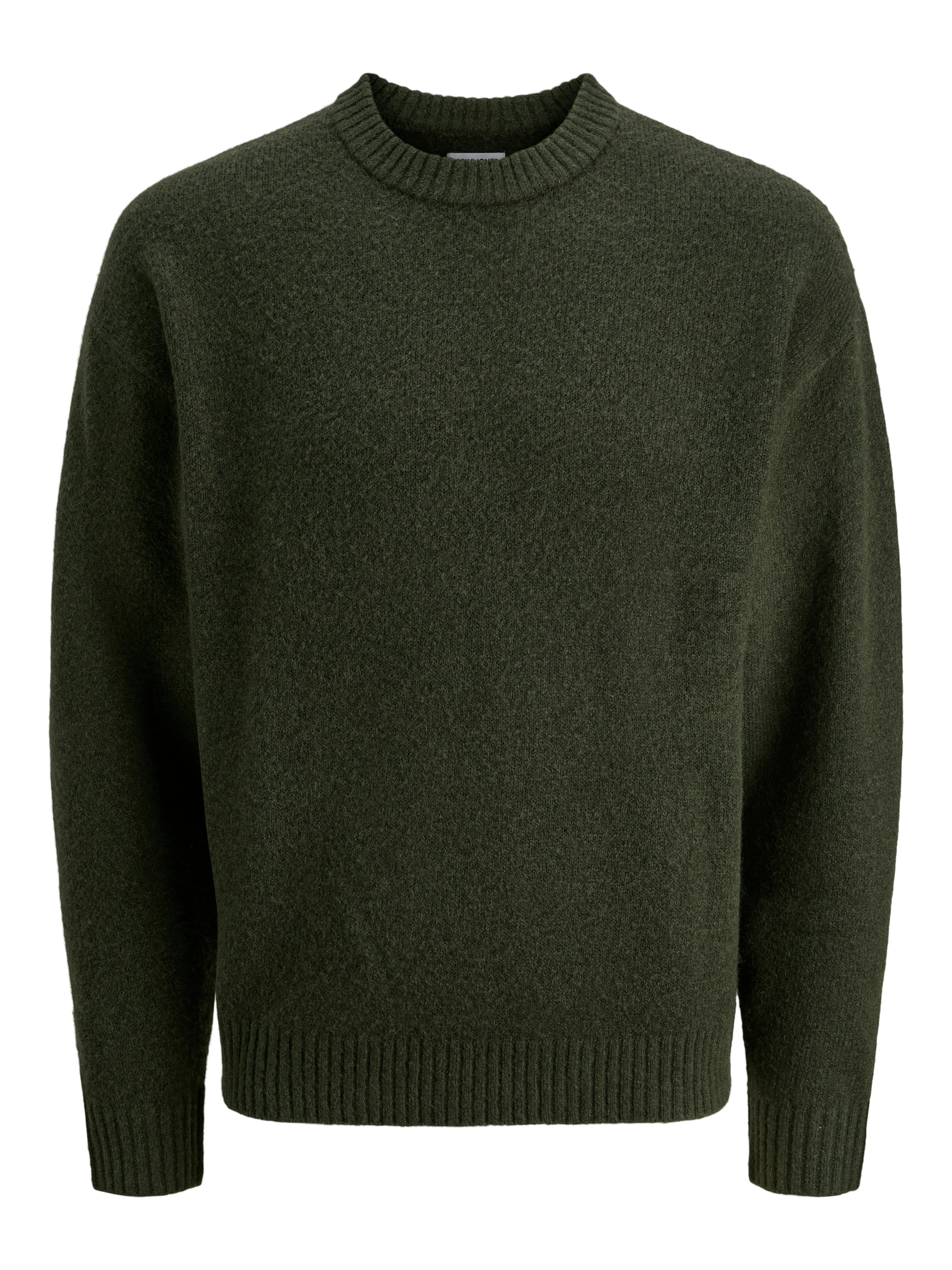 Jack & Jones Pull à col rond »JJESOHO OLLIE KNIT CREW NECK SN« mélange de matières, coupe décontractée