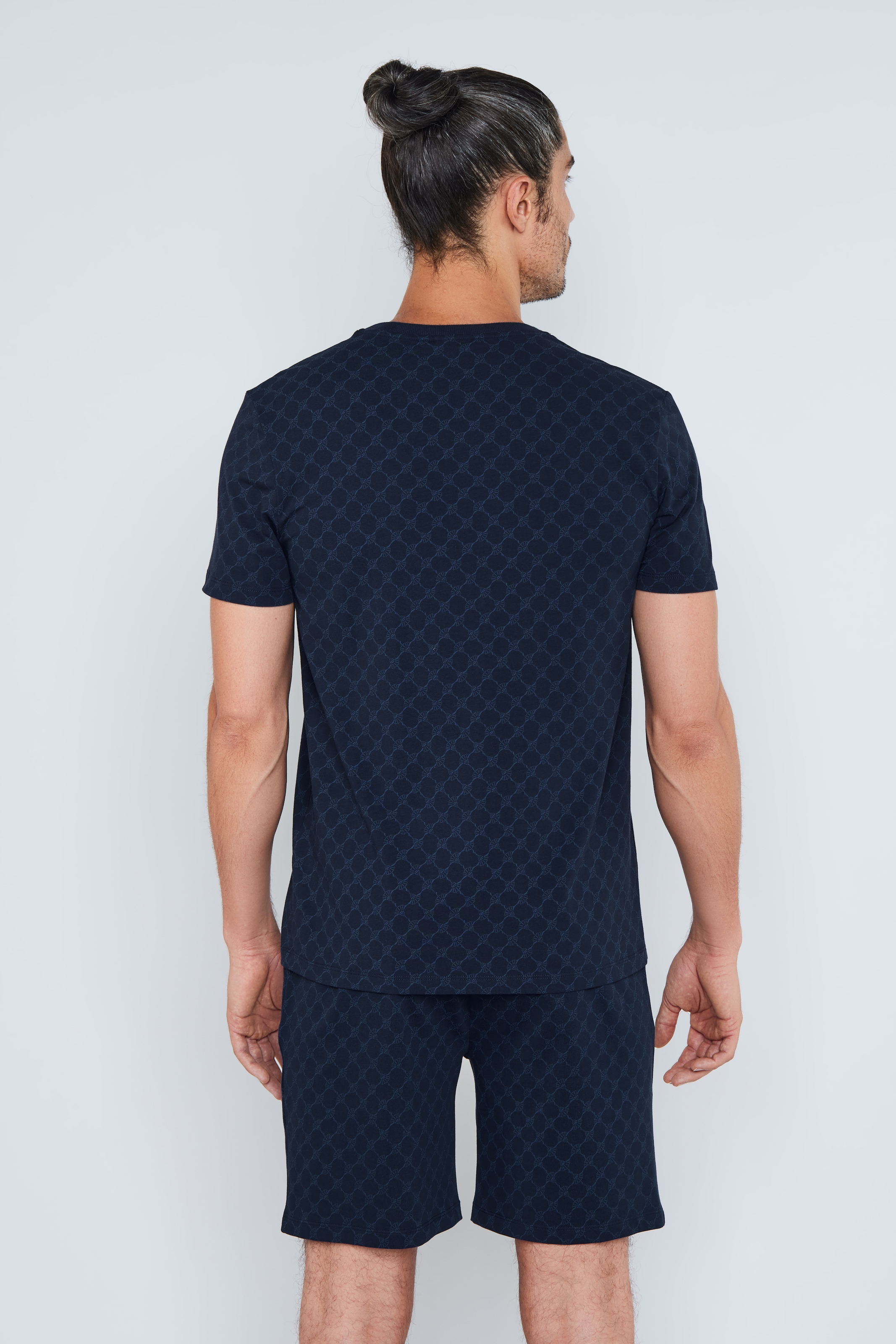 JOOP! T-Shirt »Leisure«, mit Cornflower-Alloverprint, Regular Fit, kurzärmelig
