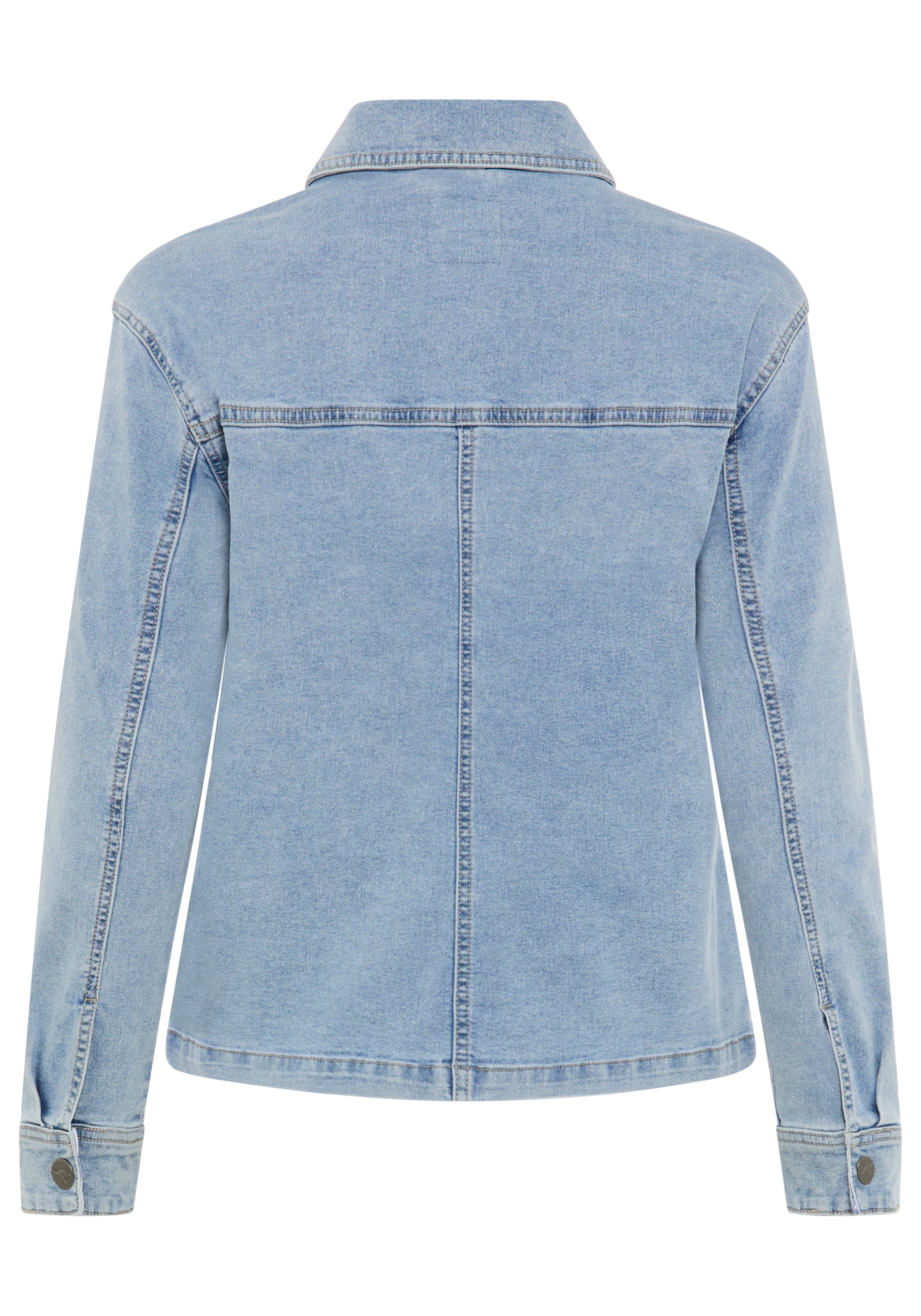 KangaROOS Veste en jean modischer Stil, normaler Kragen, aufgesetzte Taschen, Comfort Fit