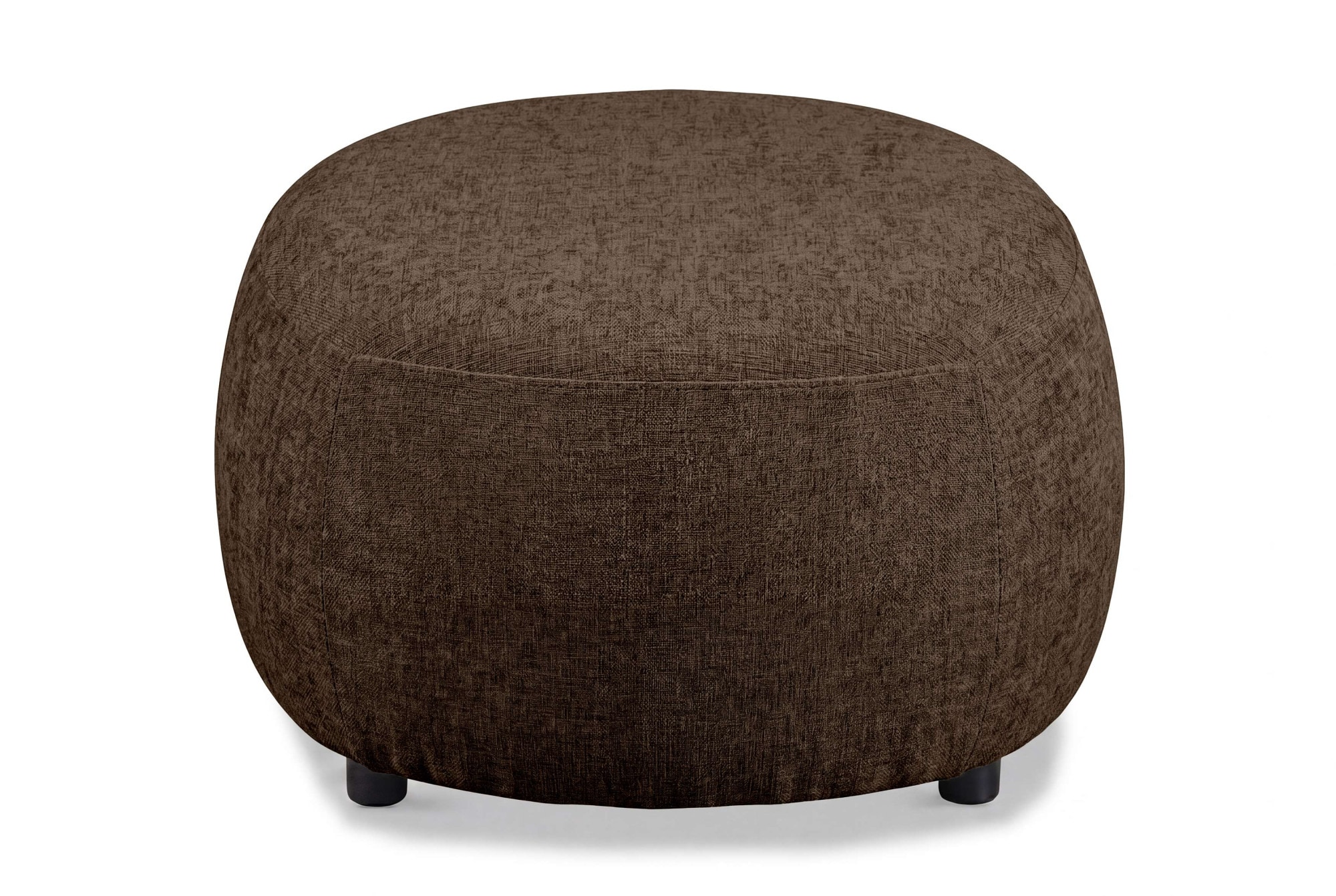 GOODproduct Polsterhocker »OSTRUP, Naturtöne, Boucle oder Chenille« 90x64 cm, organische Form mit sanften Rundungen