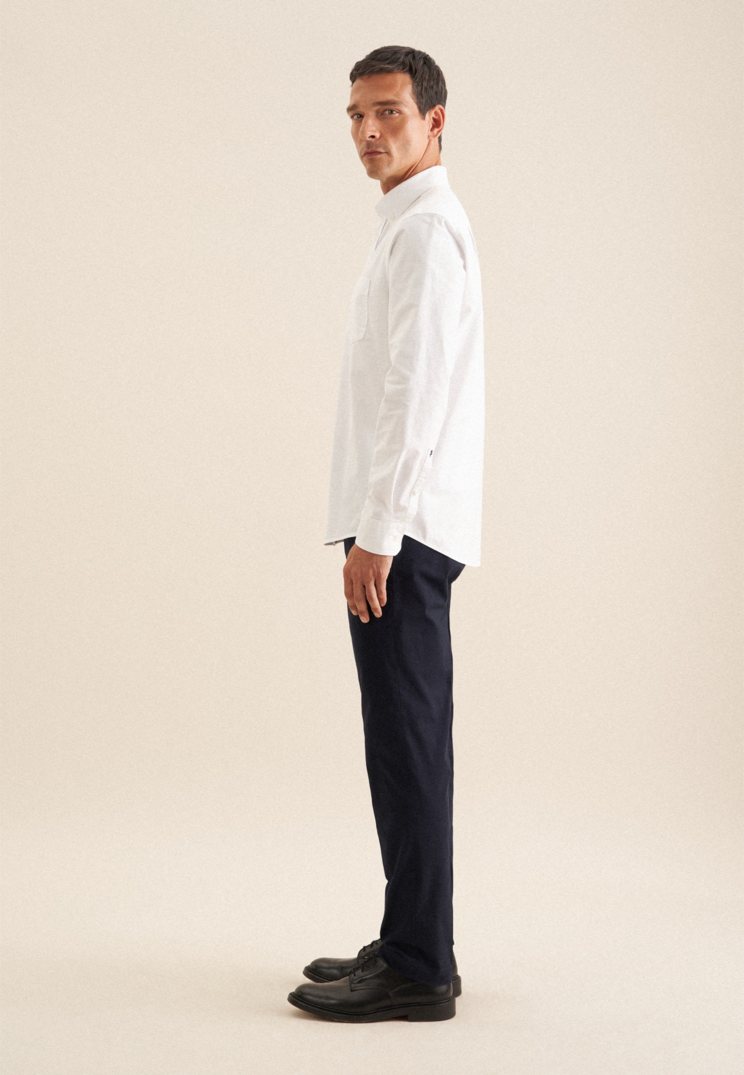 seidensticker Businesshemd Regular 1/1 Button-Down-Kragen Uni