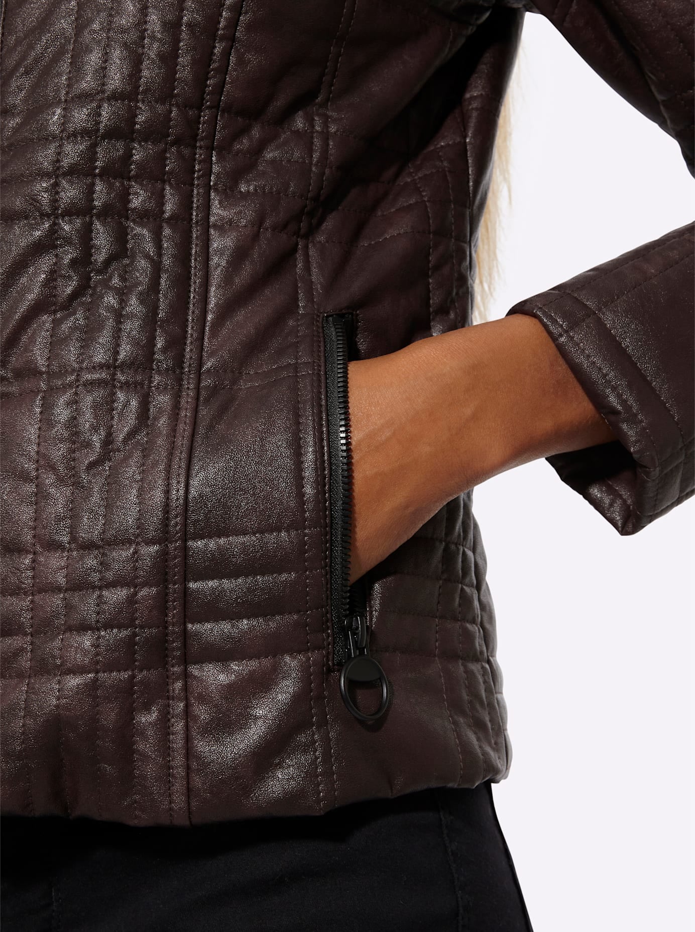 Mainpol Veste blazer »Lederimitat-Blazer«
