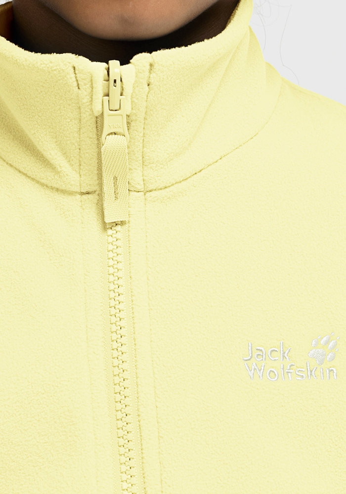 Jack Wolfskin Fleecejacke »TAUNUS 100 FZ K« winddicht, wasserabweisend, mit Kinnschutz, atmungsaktiv