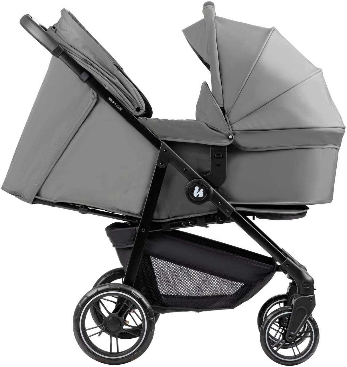 Hauck Poussette pour enfants »Shop N Care Trio Set« inkl. Babyschale, Babywanne und Adapter