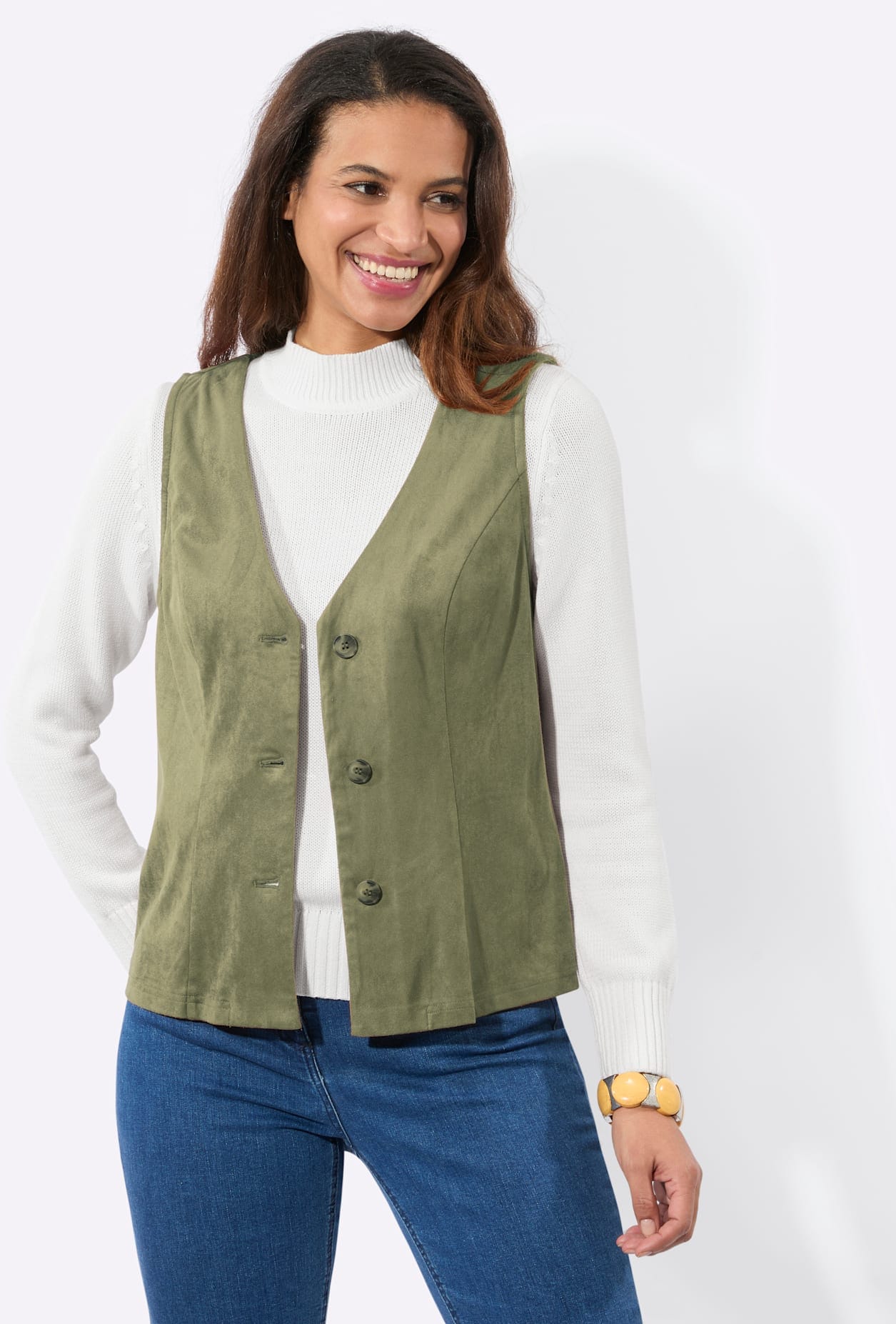 Casual Looks Gilet en similicuir