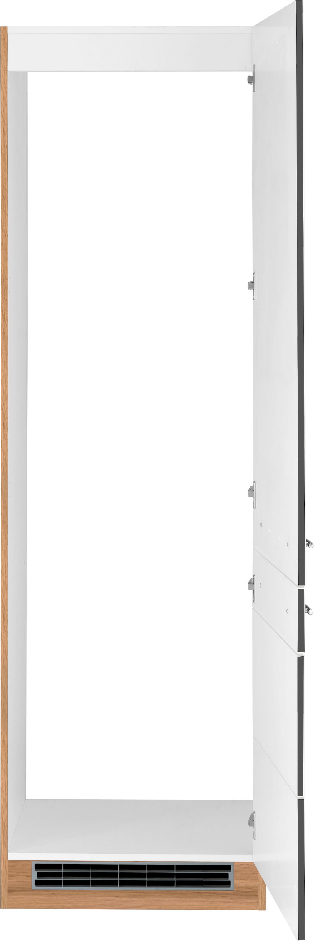 KOCHSTATION Armoire réfrigérée encastrable »KS-Wien« 60 cm de large, 200 cm de haut, adapté pour combiné réfrigérateur-congélateur encastrable