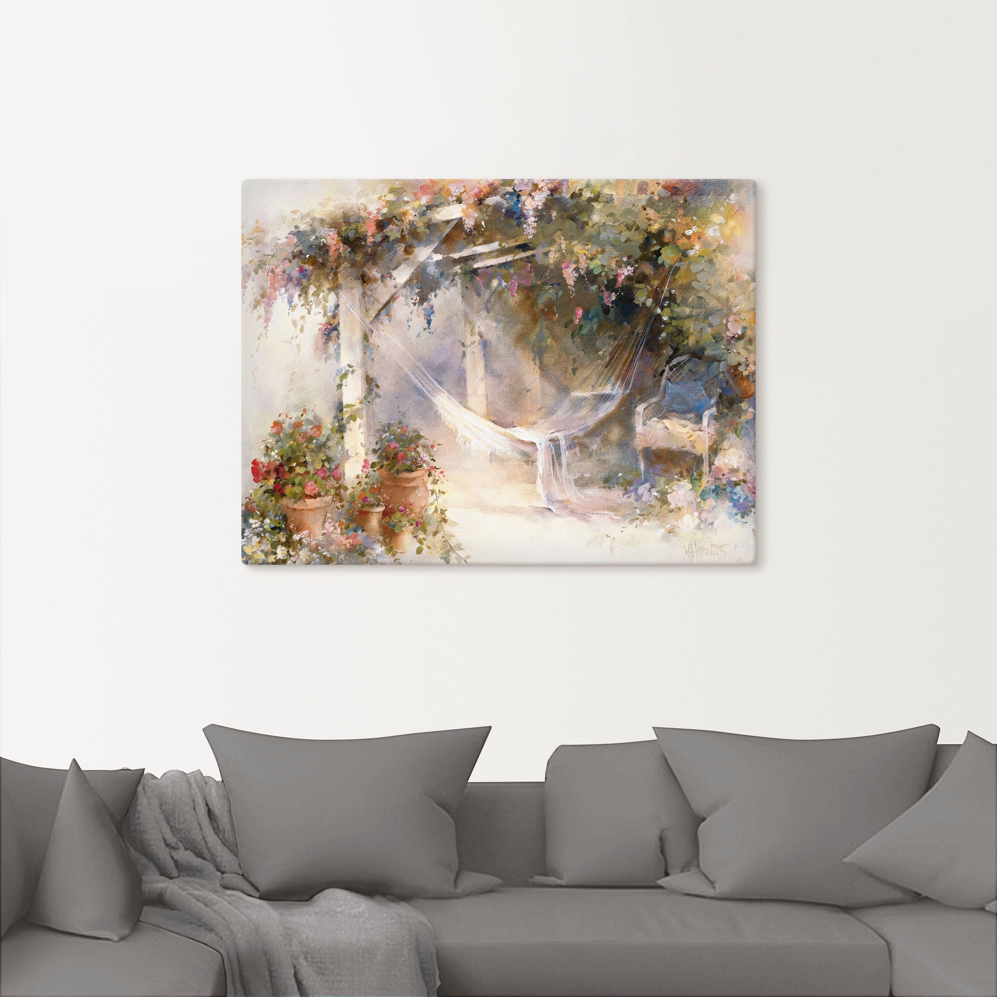 Artland Tableau sur toile »Terrasse« 1 cuis tlg. auf Keilrahmen gespannt