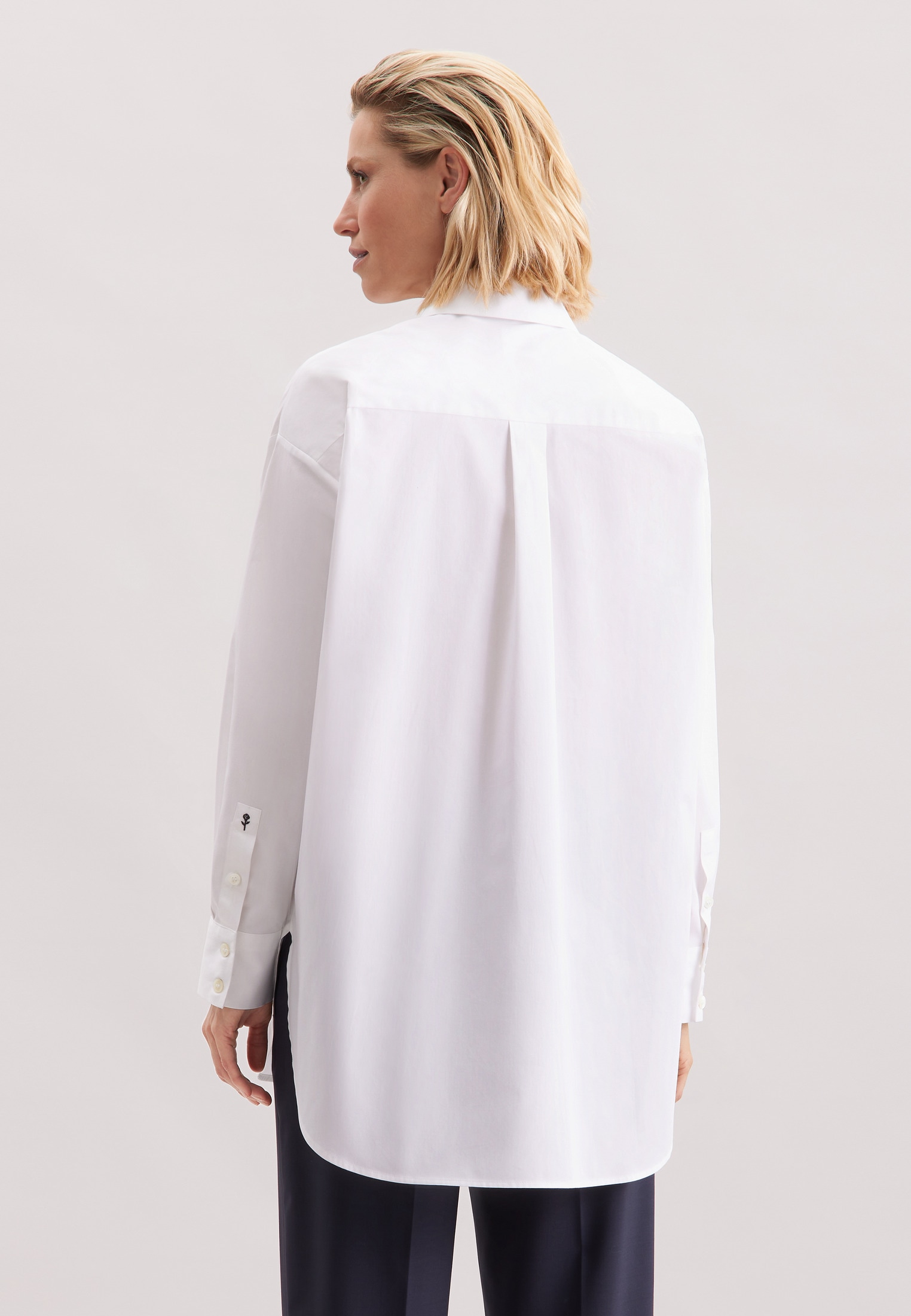 seidensticker Longbluse 1/1 Kragen Uni