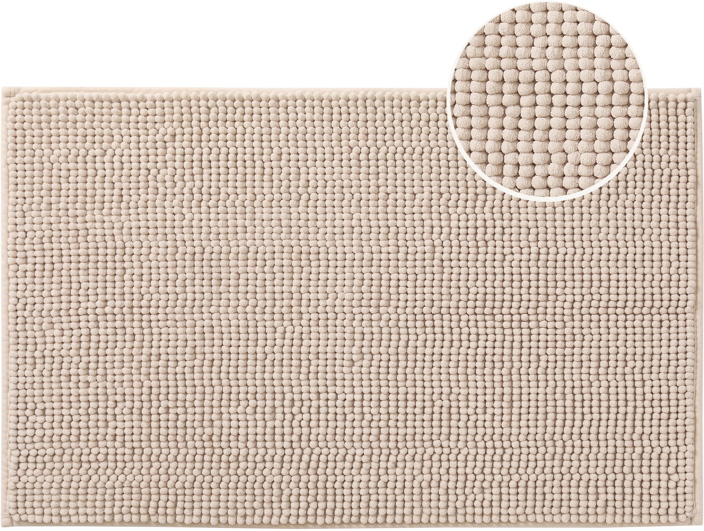 GOODproduct Tapis de bain »Vanessa Chenille, Badvorleger, Badezimmer Teppich, Duschvorleger« Höhe 15 mm Uni Farben, besonders weich